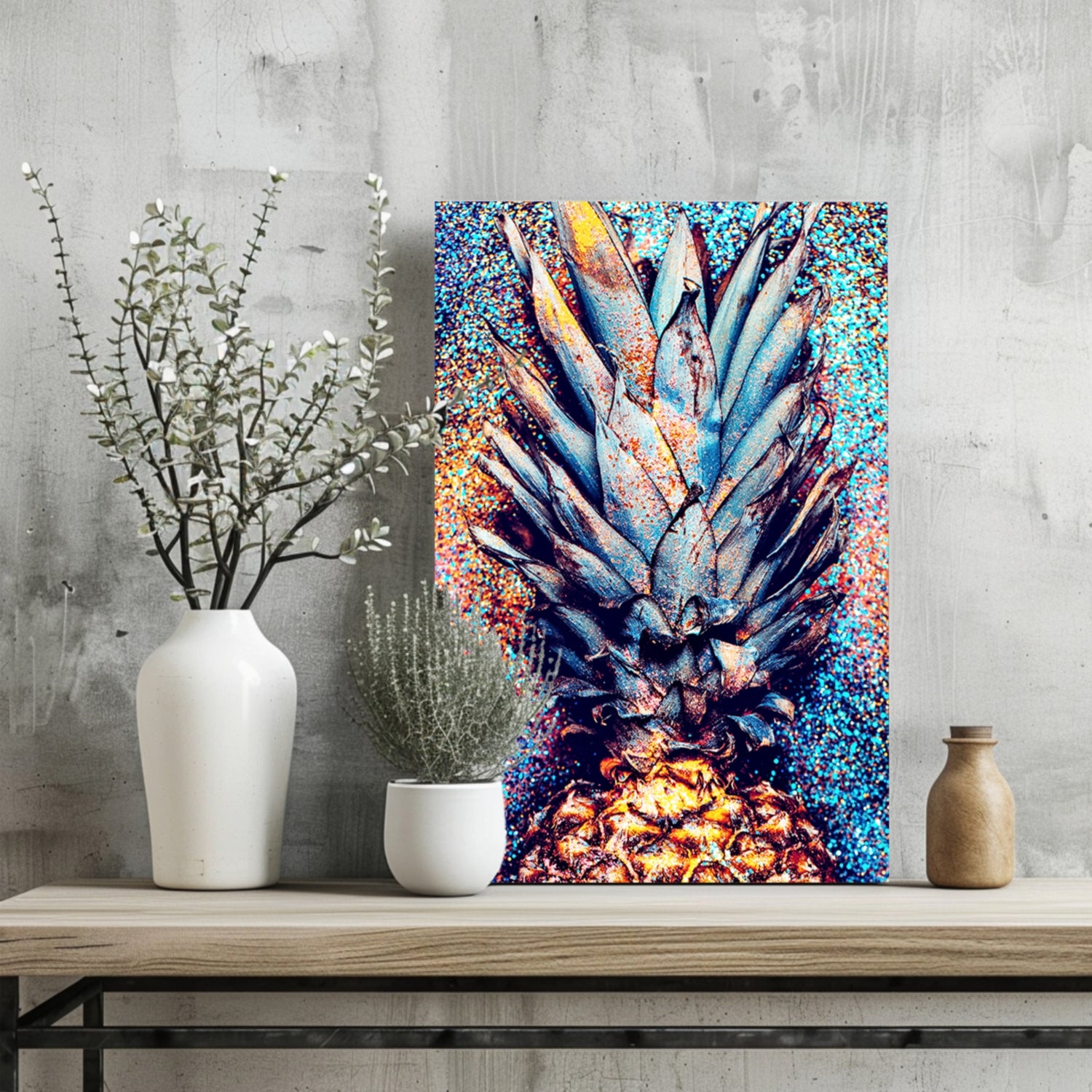 Pineapple Aluminum Print.