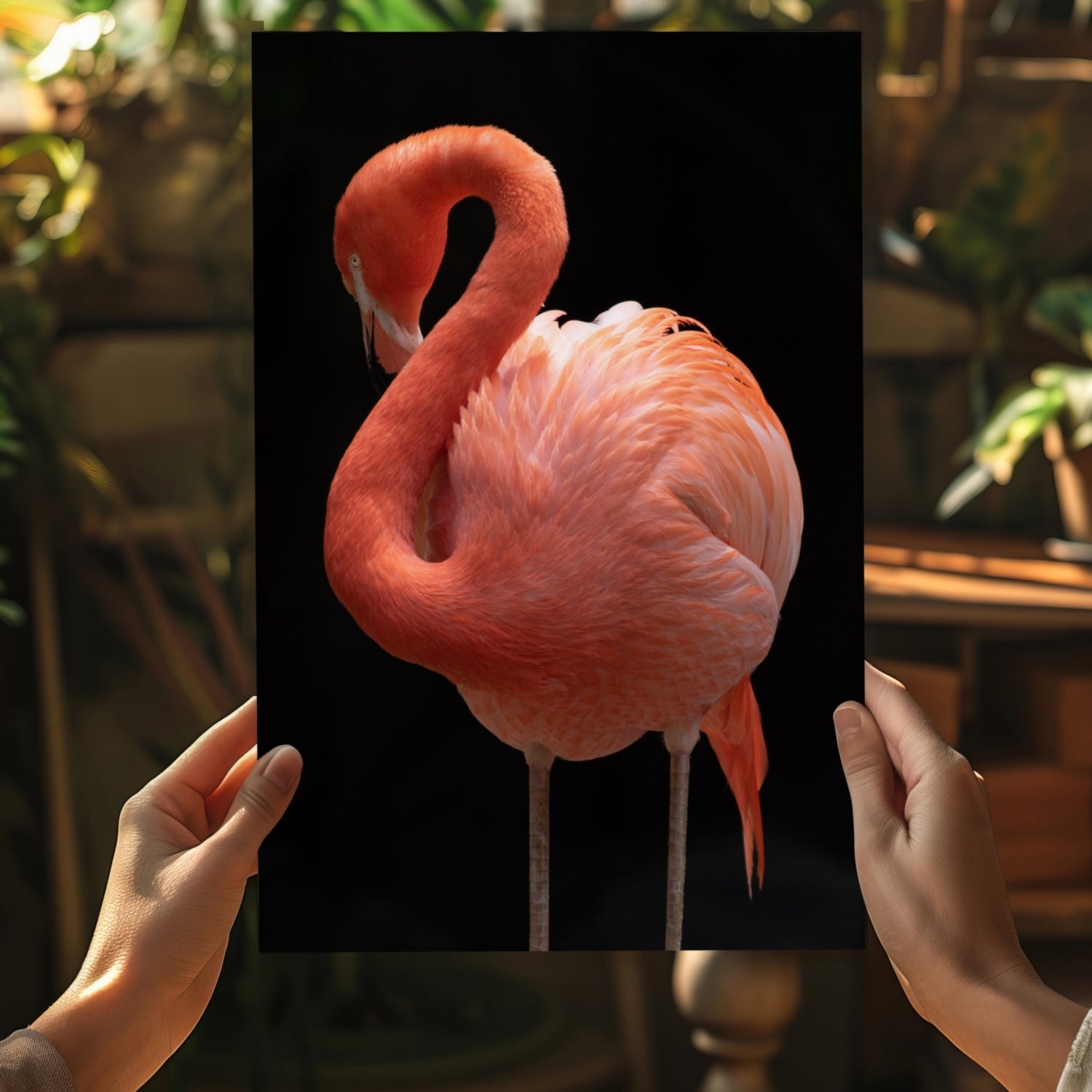 Flamingo Aluminum Print.
