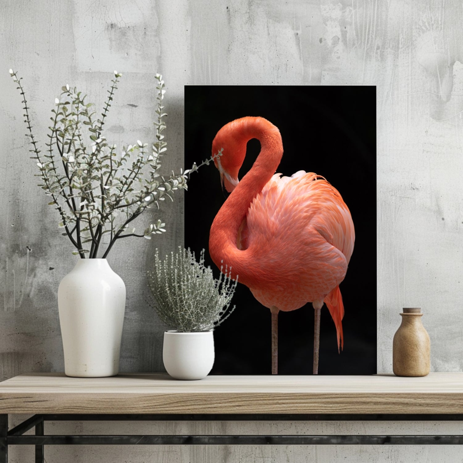 Flamingo Aluminum Print.
