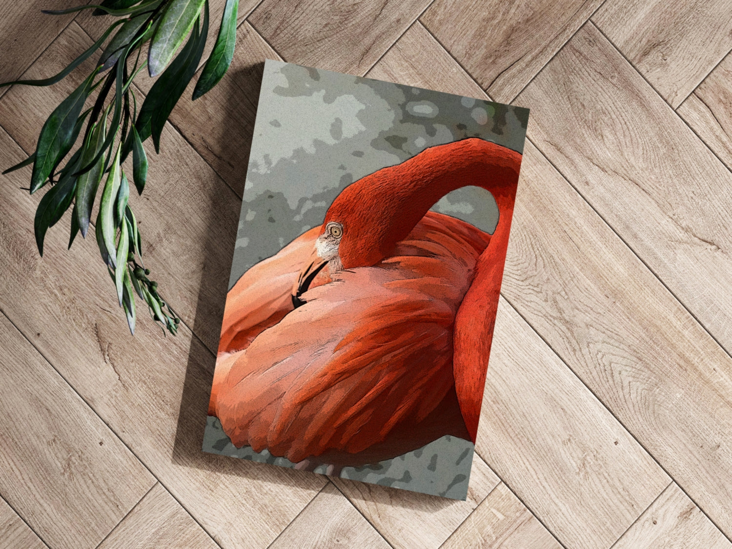 Flamingo Aluminum Print.