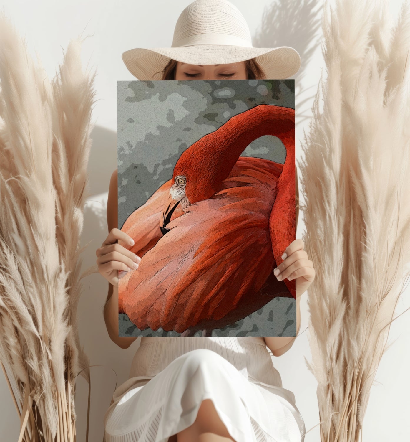 Flamingo Aluminum Print.