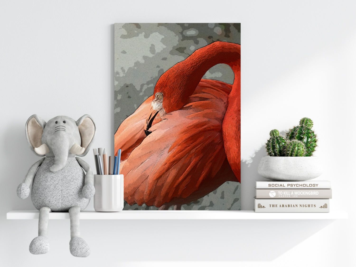 Flamingo Aluminum Print.