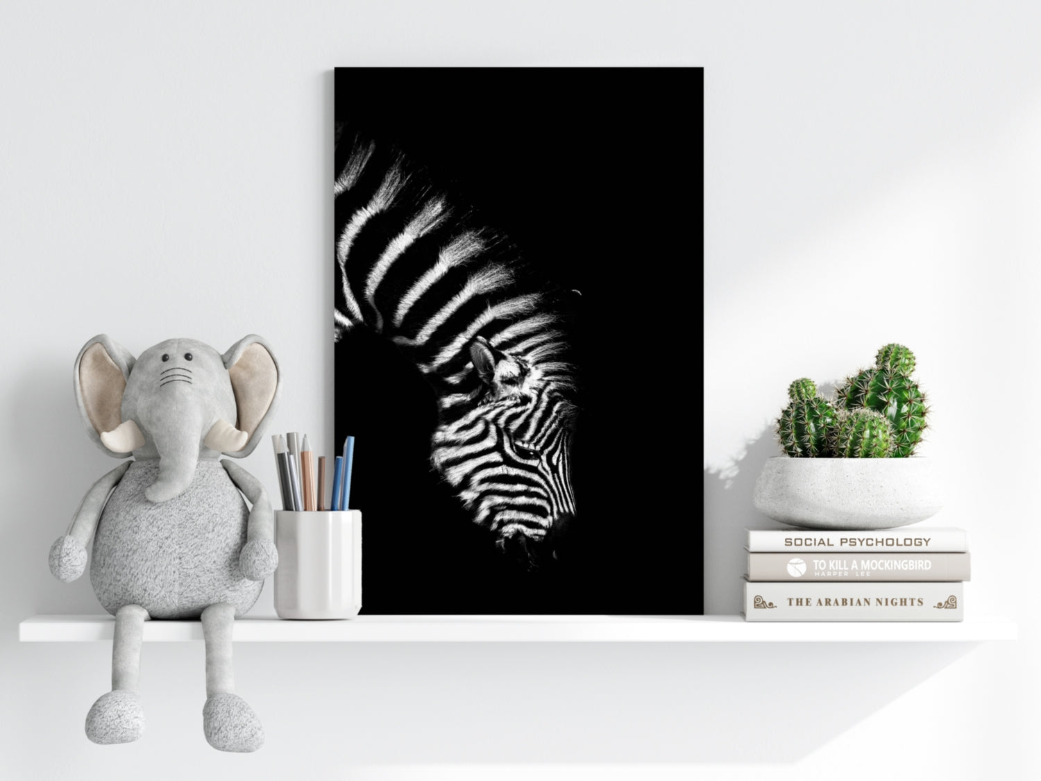 Zebra Aluminum Print.