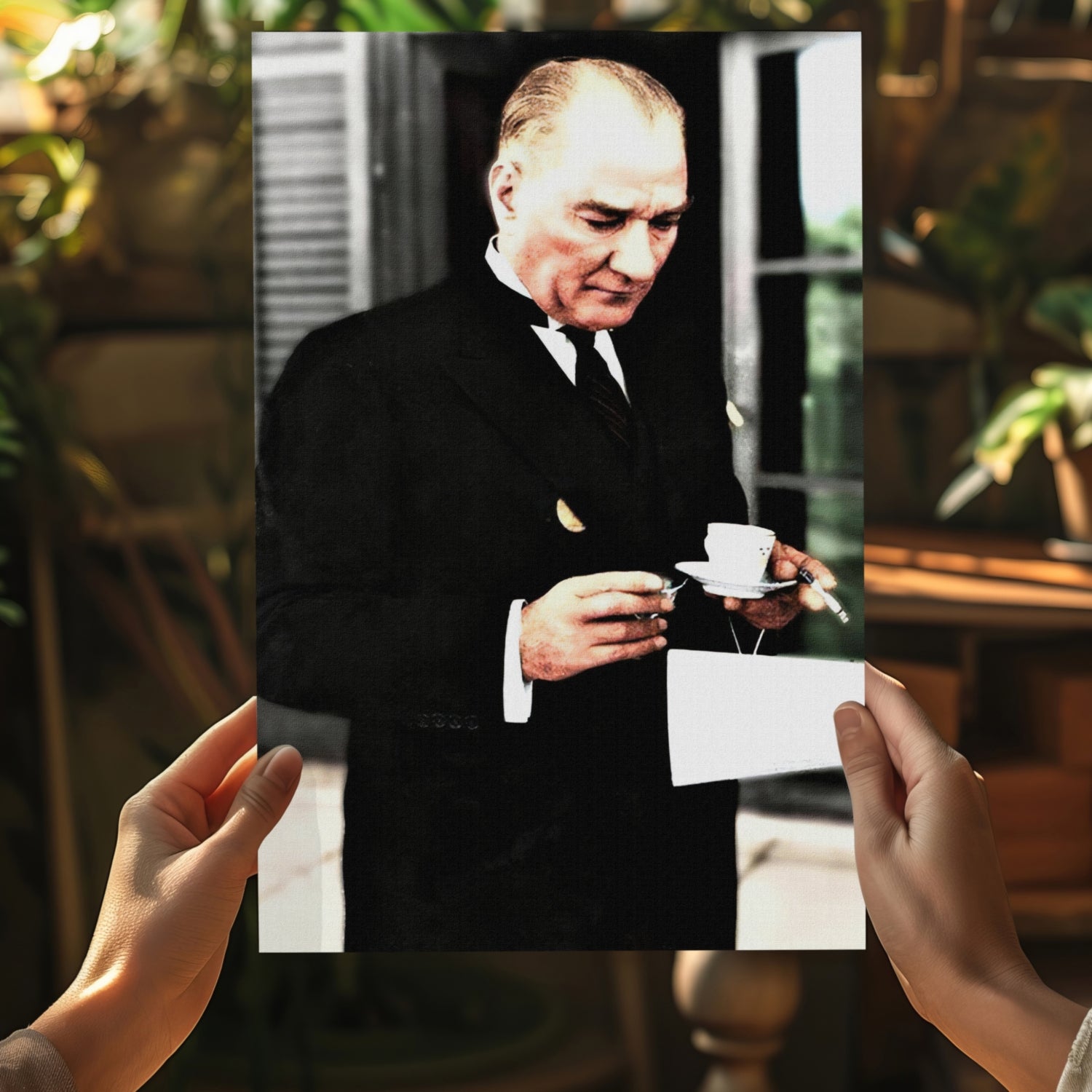 Ataturk Aluminum Print.