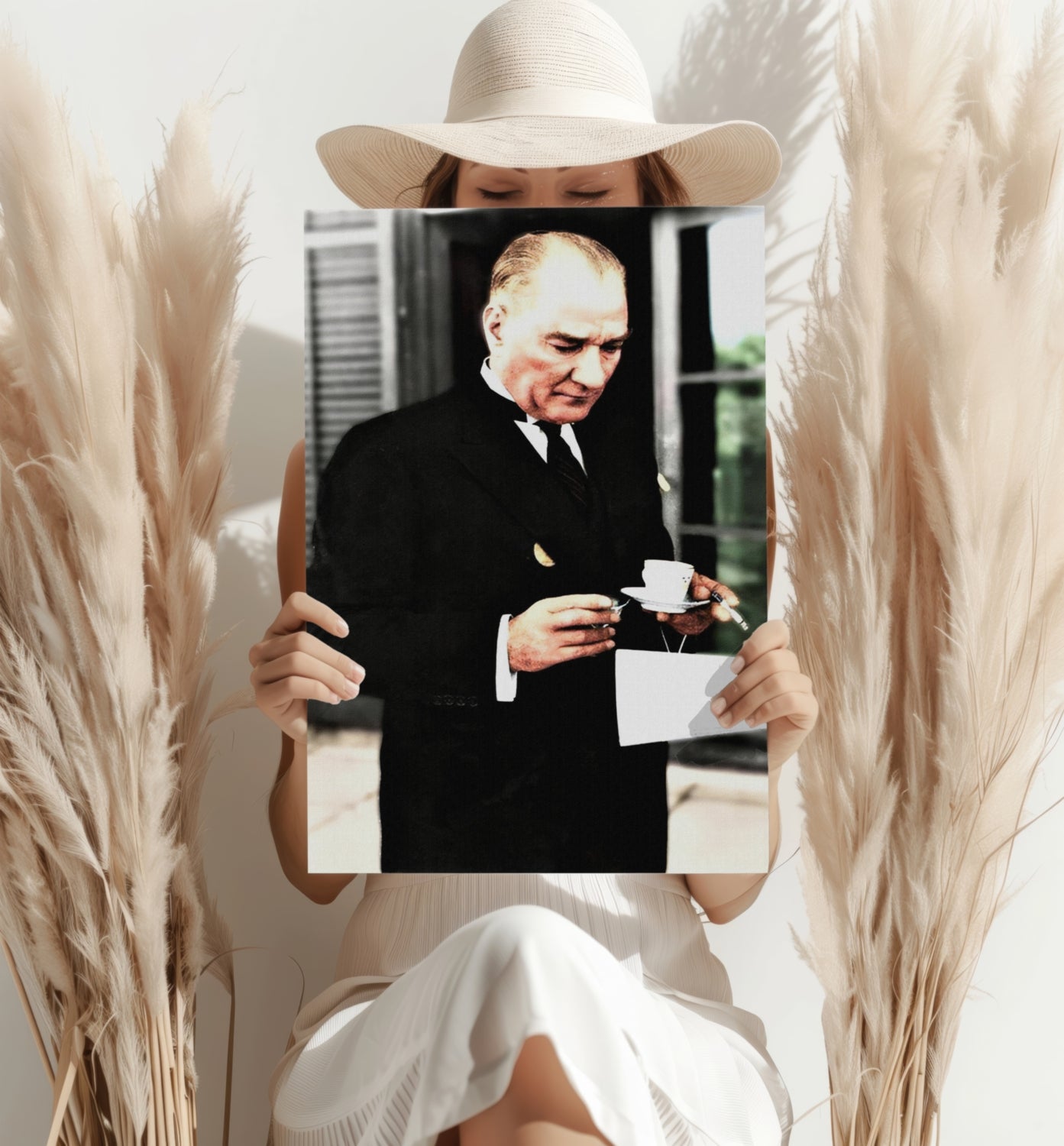 Ataturk Aluminum Print.