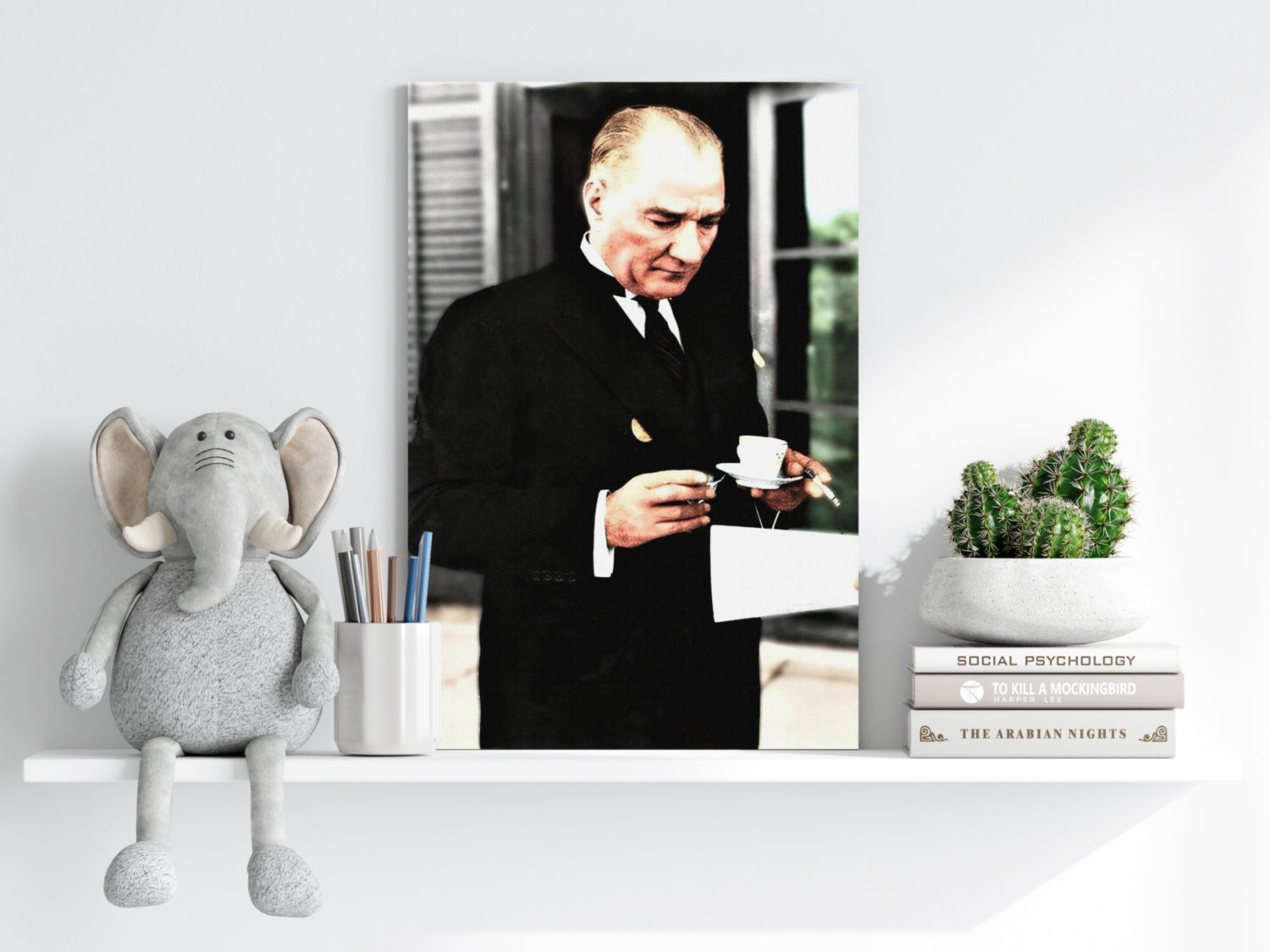 Ataturk Aluminum Print.