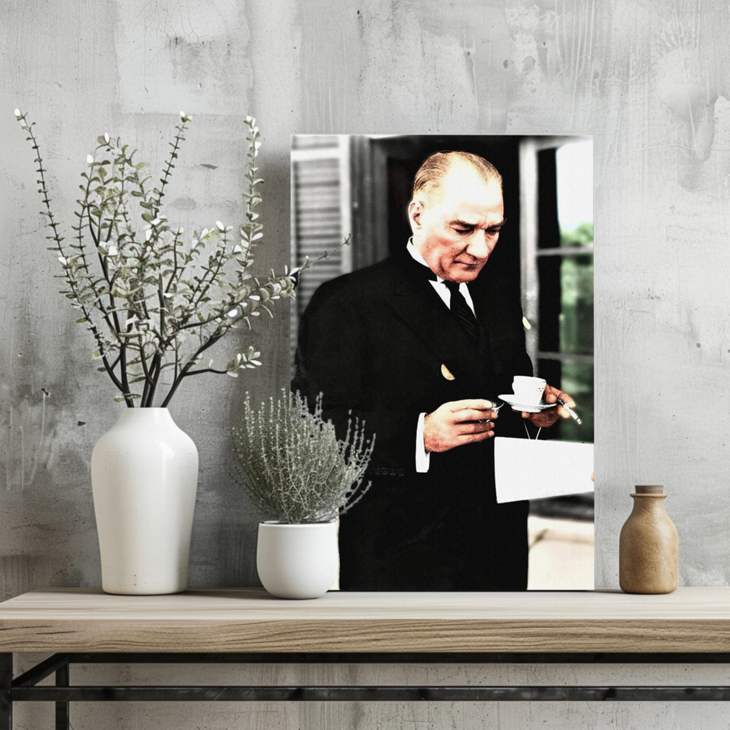 Ataturk Aluminum Print.