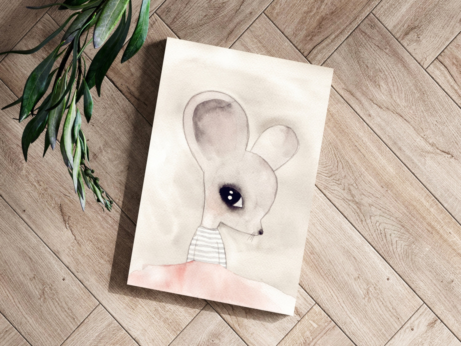 Mice Aluminum Print.