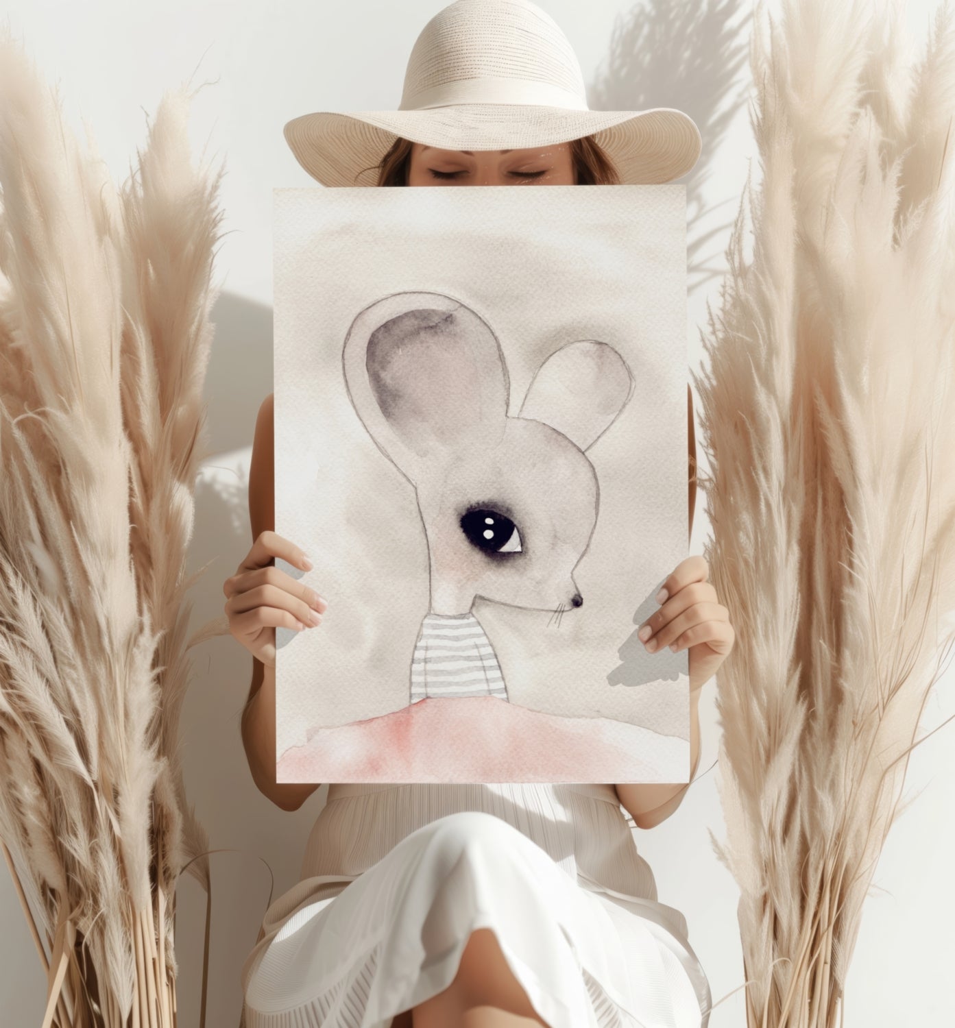 Mice Aluminum Print.