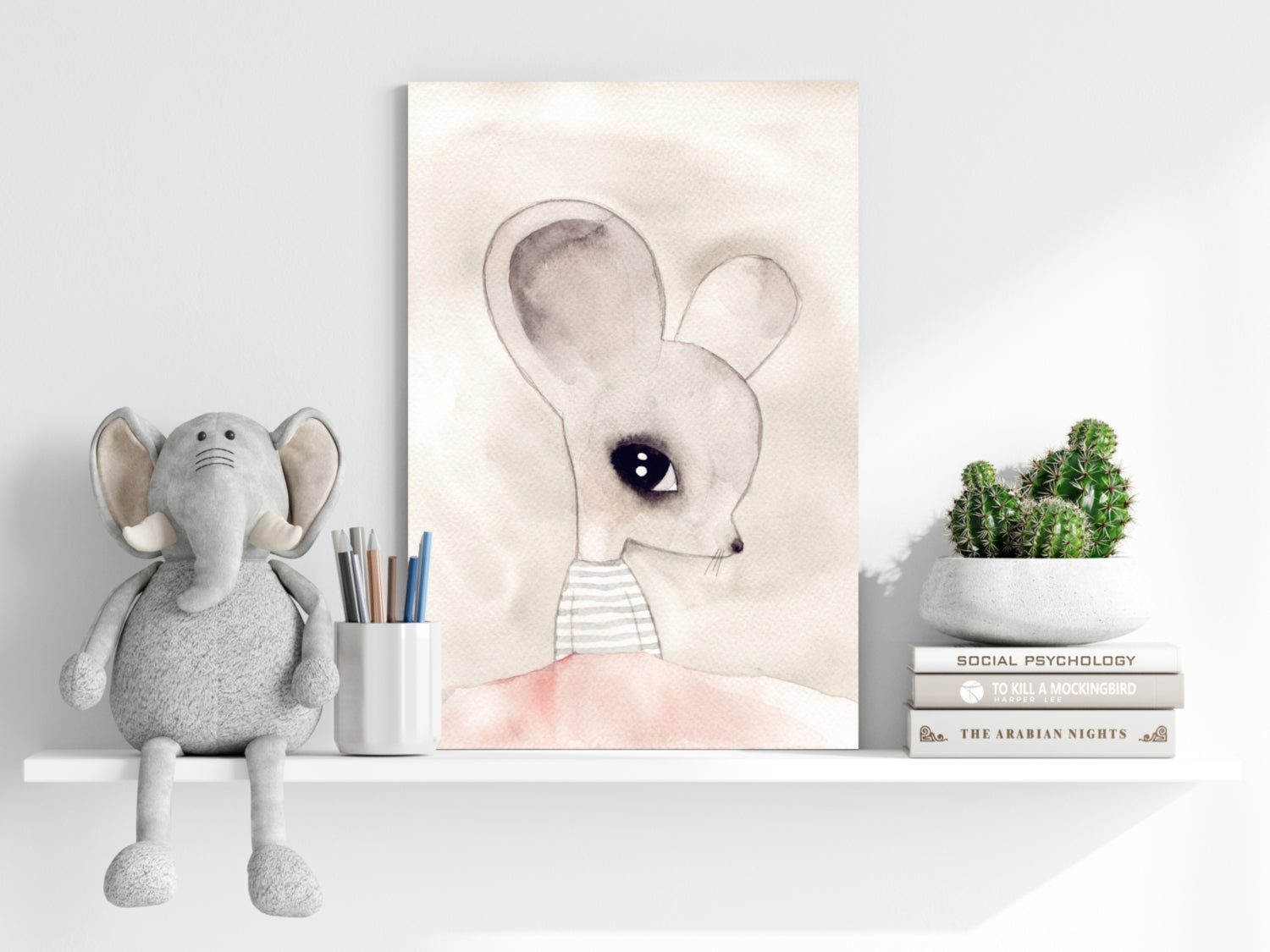 Mice Aluminum Print.