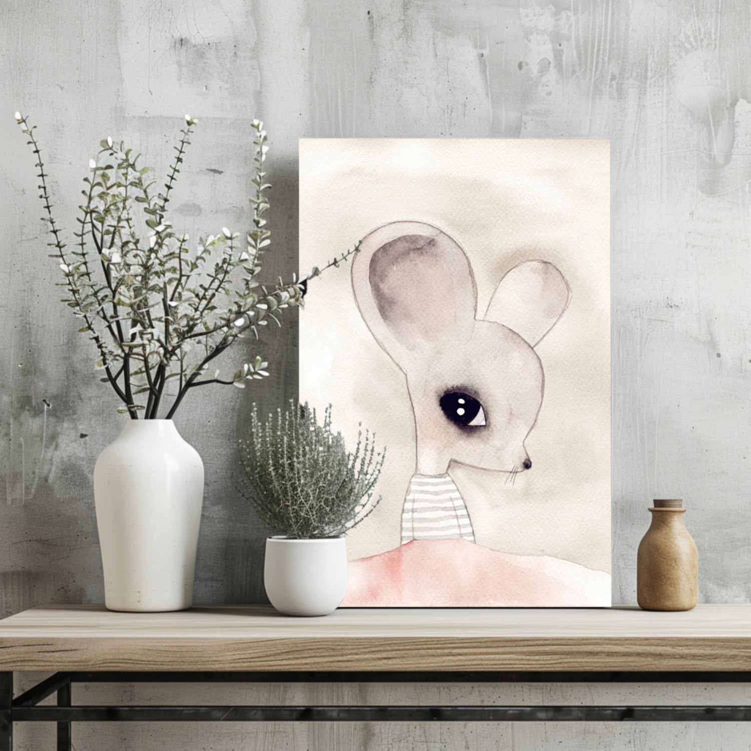 Mice Aluminum Print.