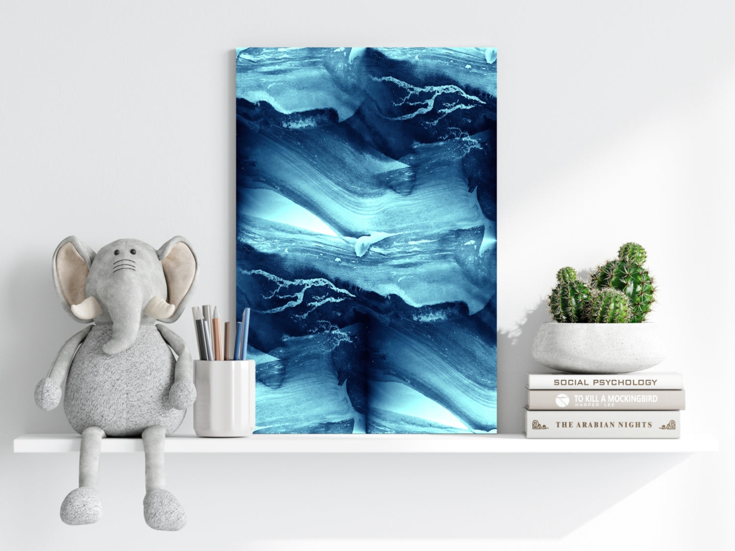 Abstract Shape Aluminum Print.