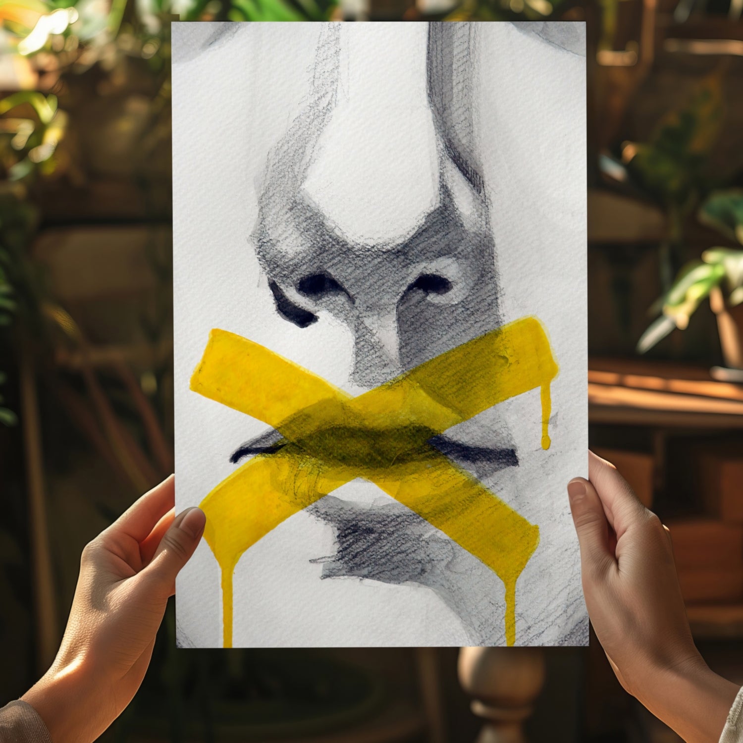 Hush Aluminum Print.