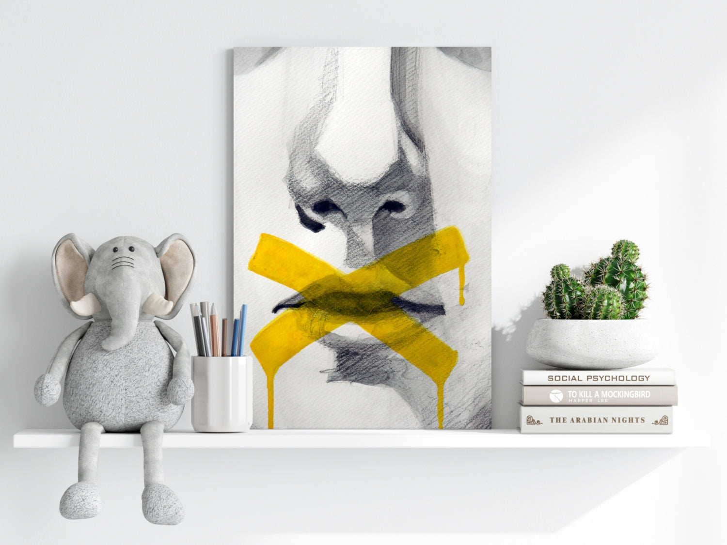 Hush Aluminum Print.