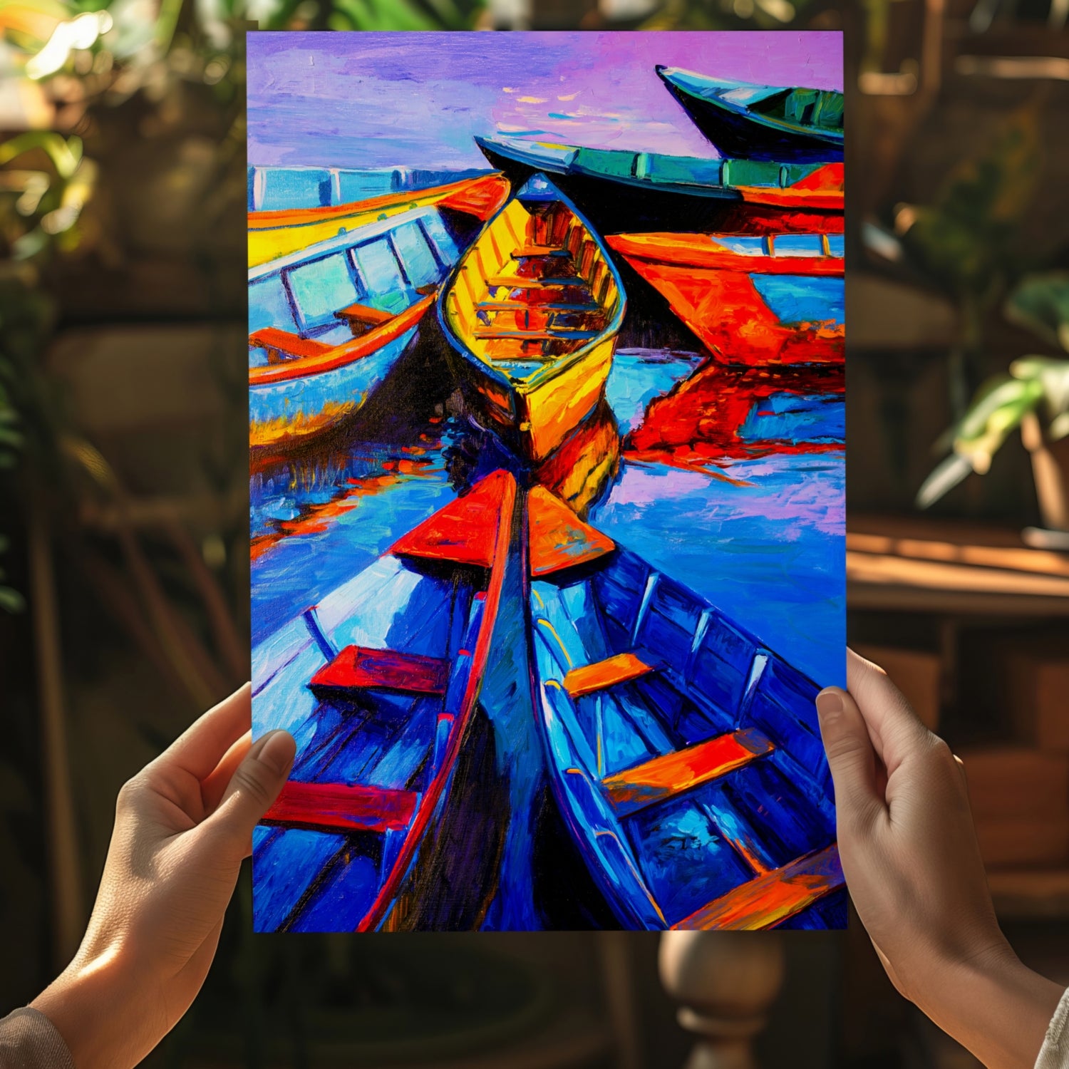 Kayaks Aluminum Print.