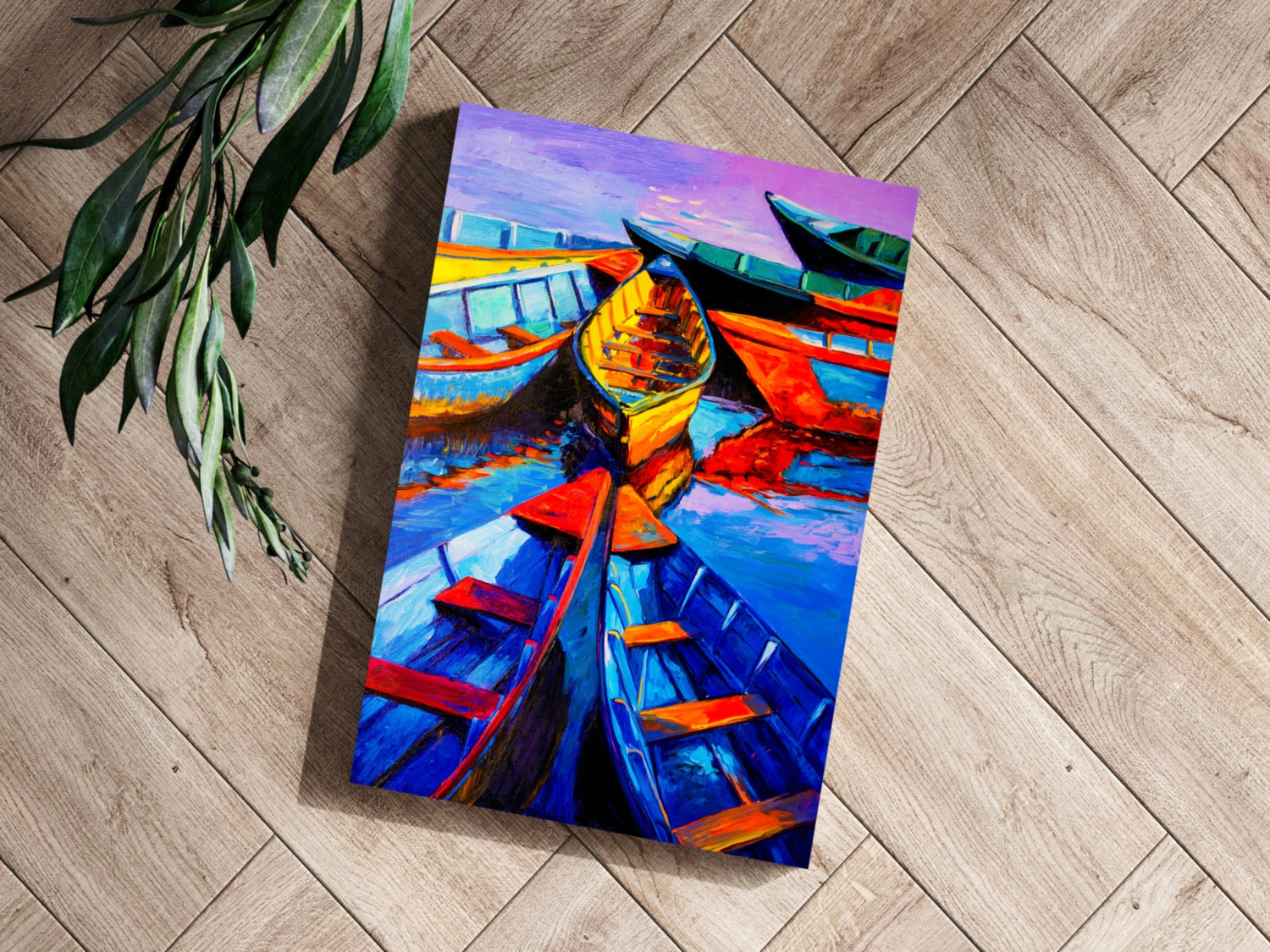 Kayaks Aluminum Print.