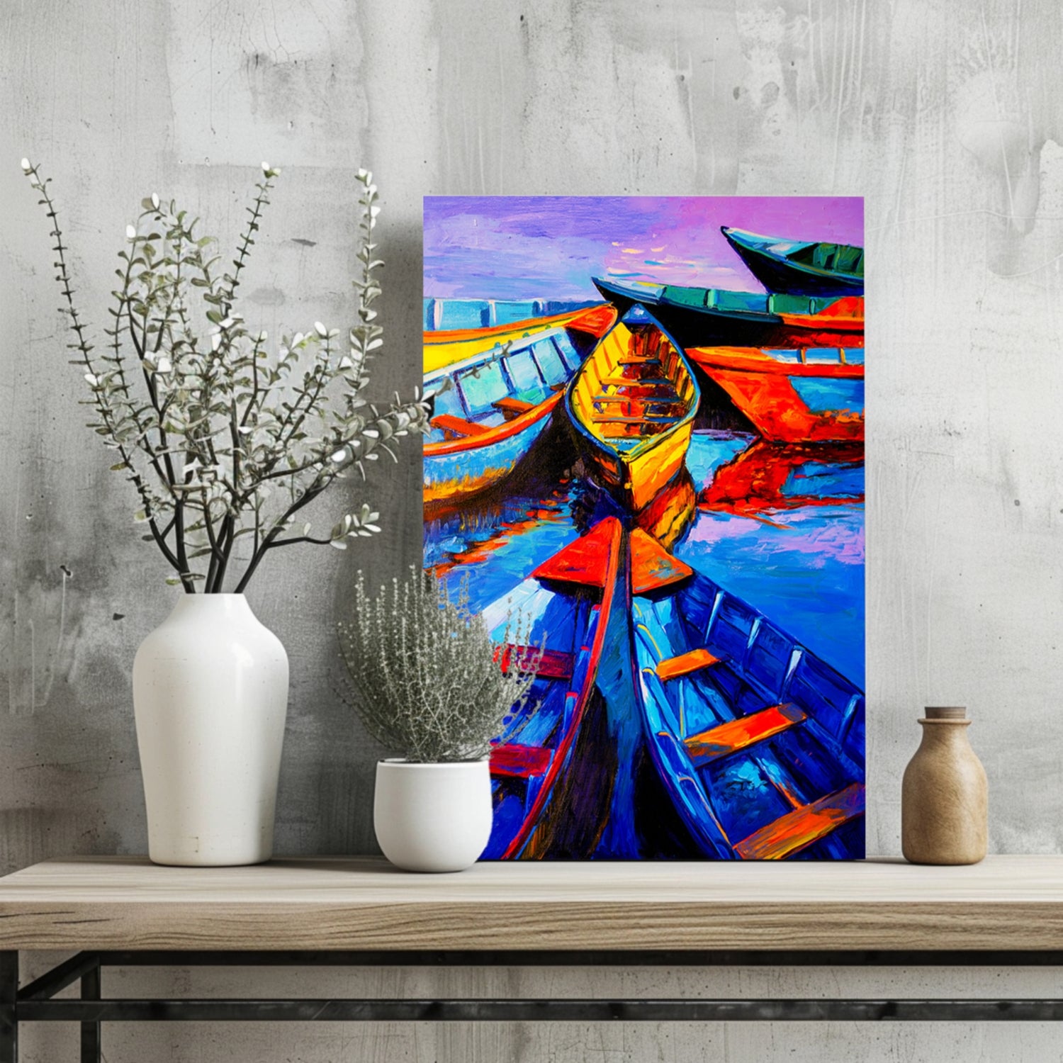 Kayaks Aluminum Print.