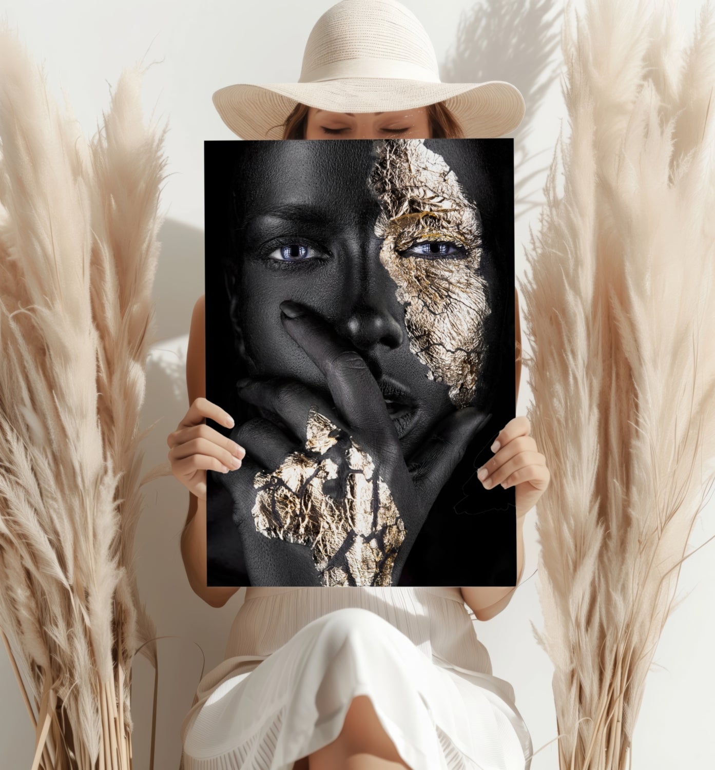 Woman in Fashion Aluminum Print.