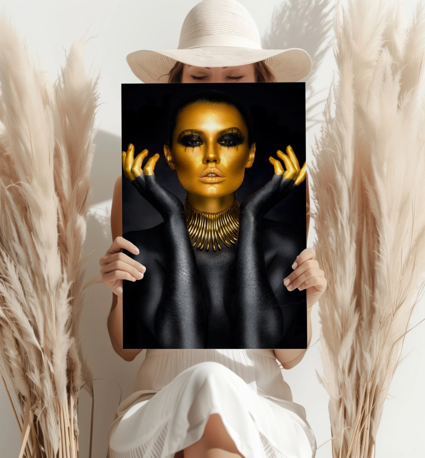 Woman in Fashion Aluminum Print.