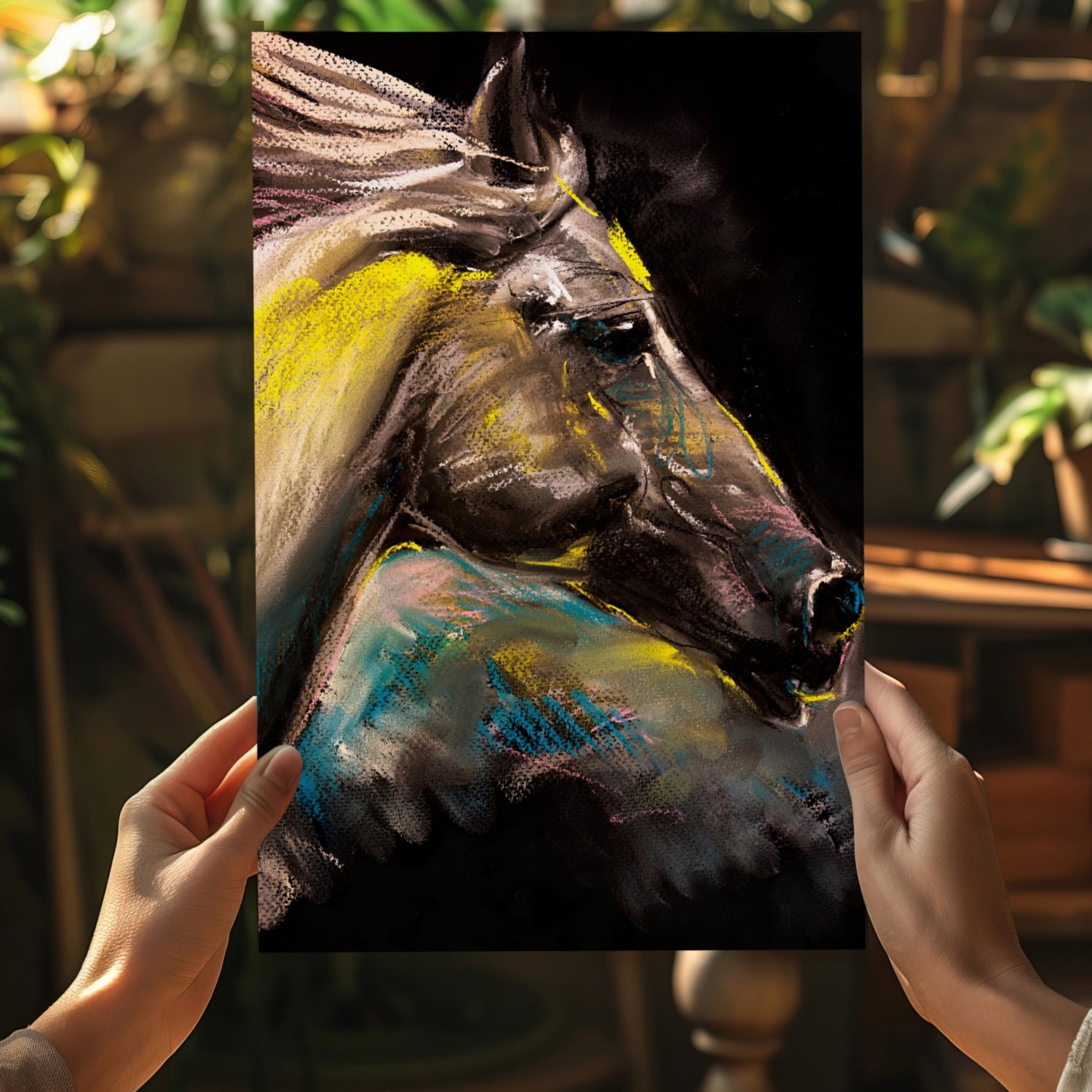 Horse Aluminum Print.