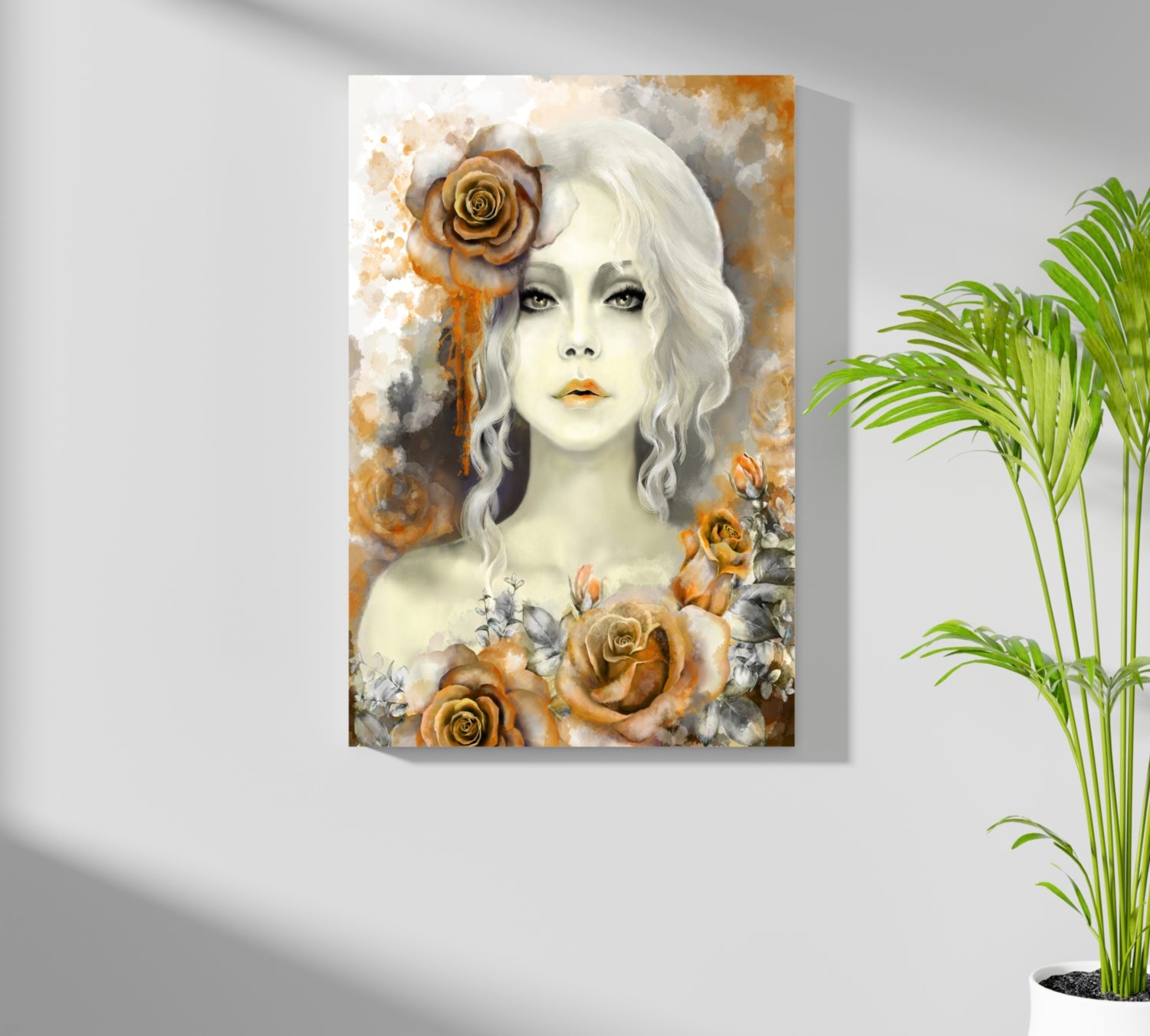 Woman Portrait Aluminum Print.