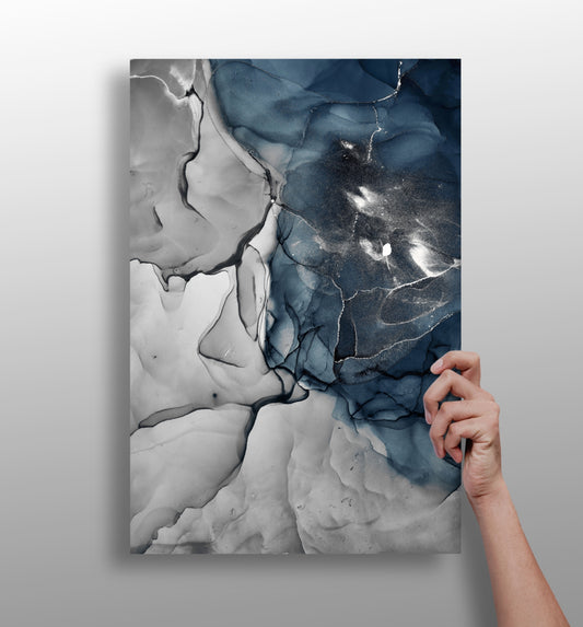 Marble Design V2 Aluminum Print.
