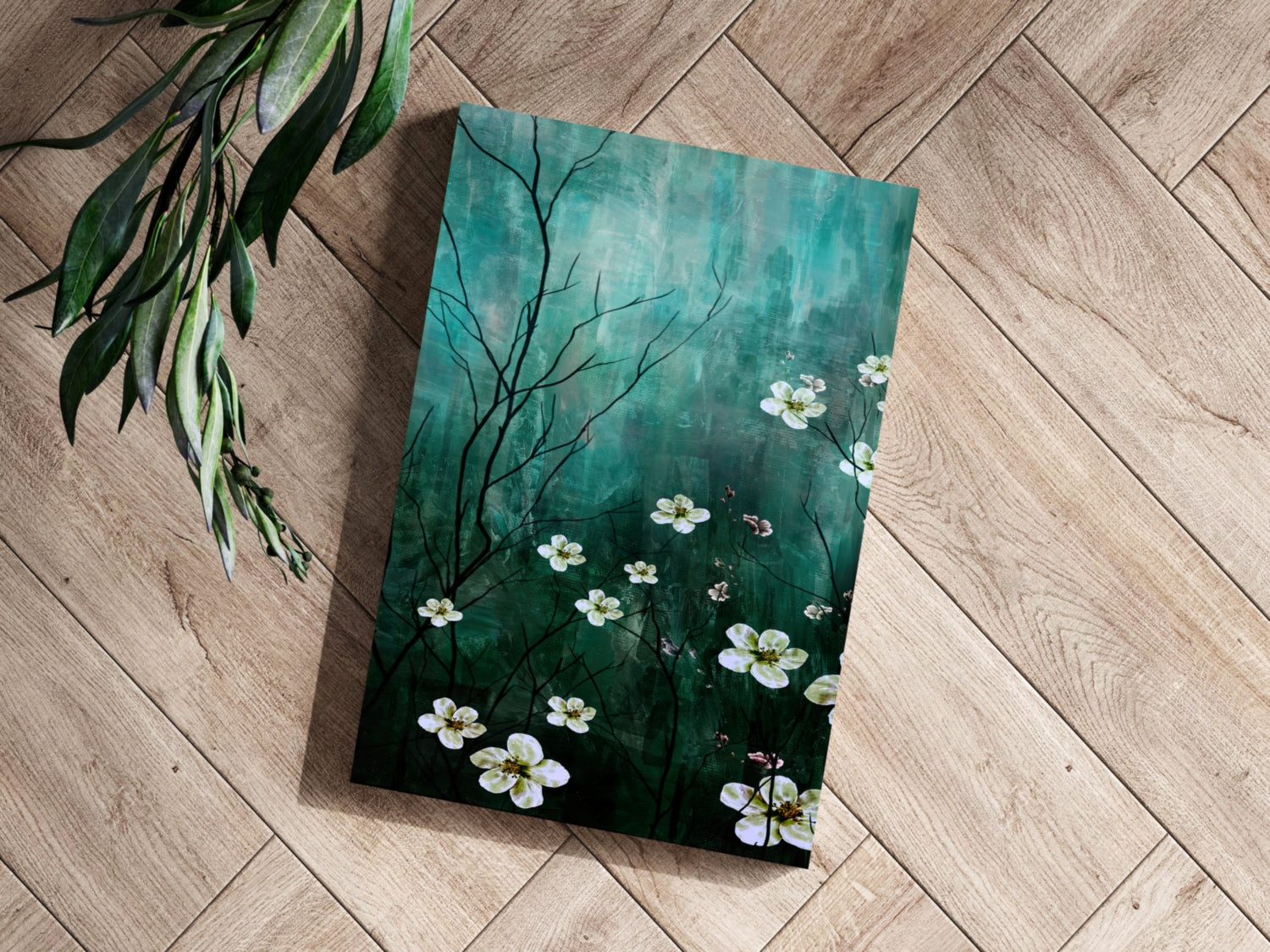 Abstract Flowers V2 Aluminum Print.