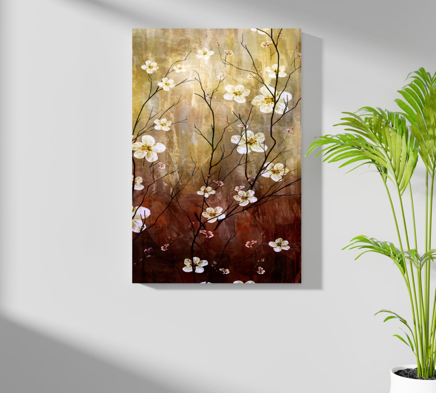 Abstract Flowers V3 Aluminum Print.