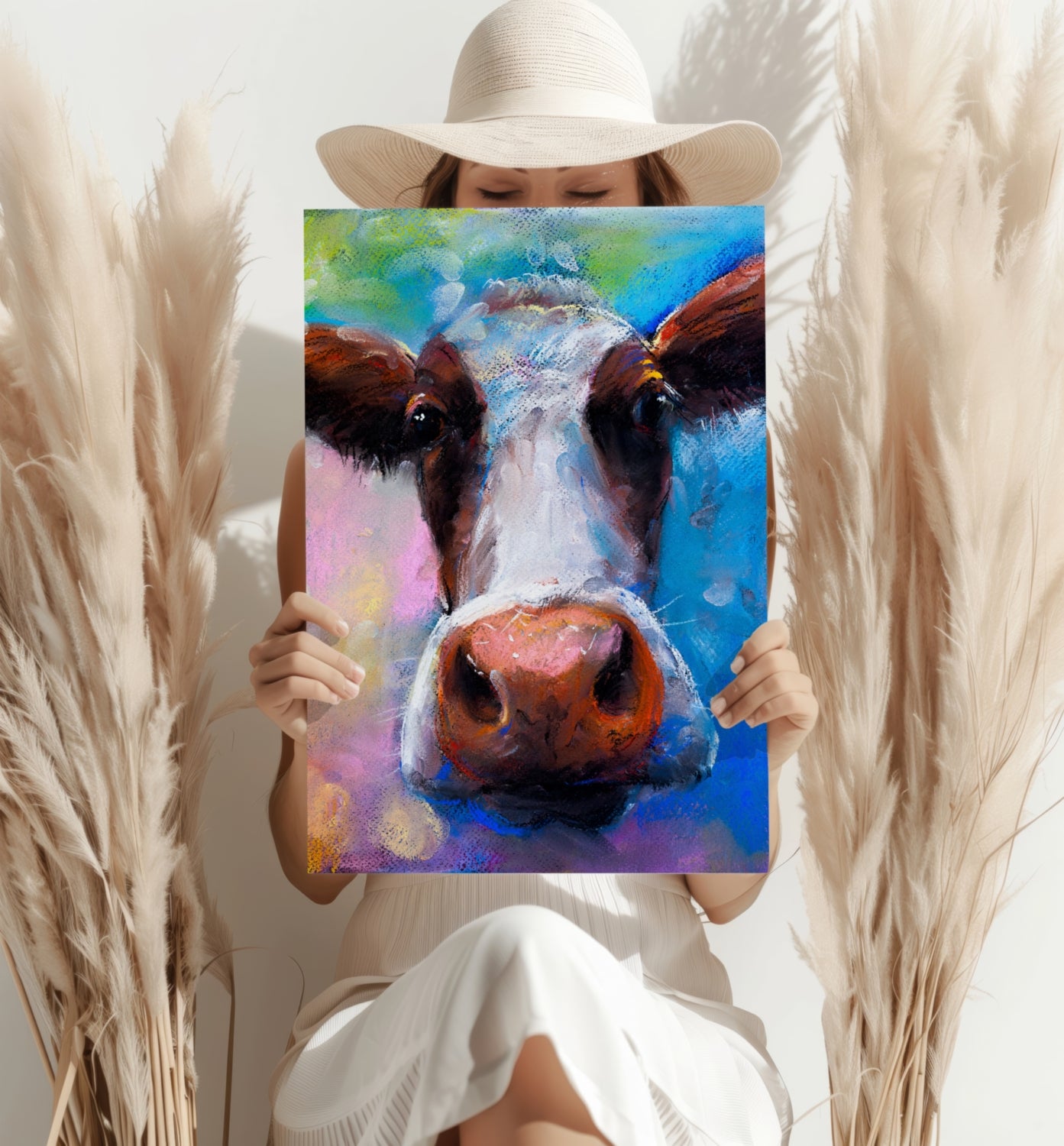 Cattle Aluminum Print.