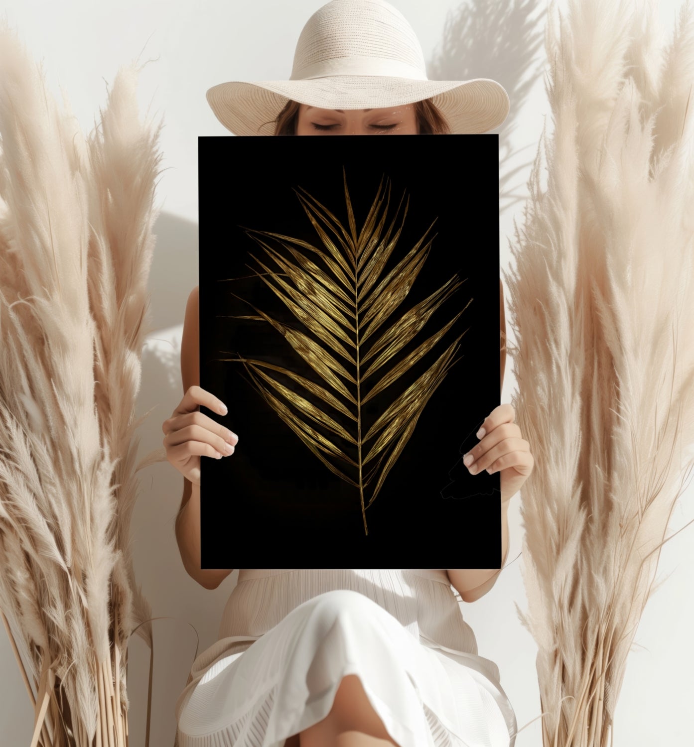 Golden Leaf Aluminum Print.