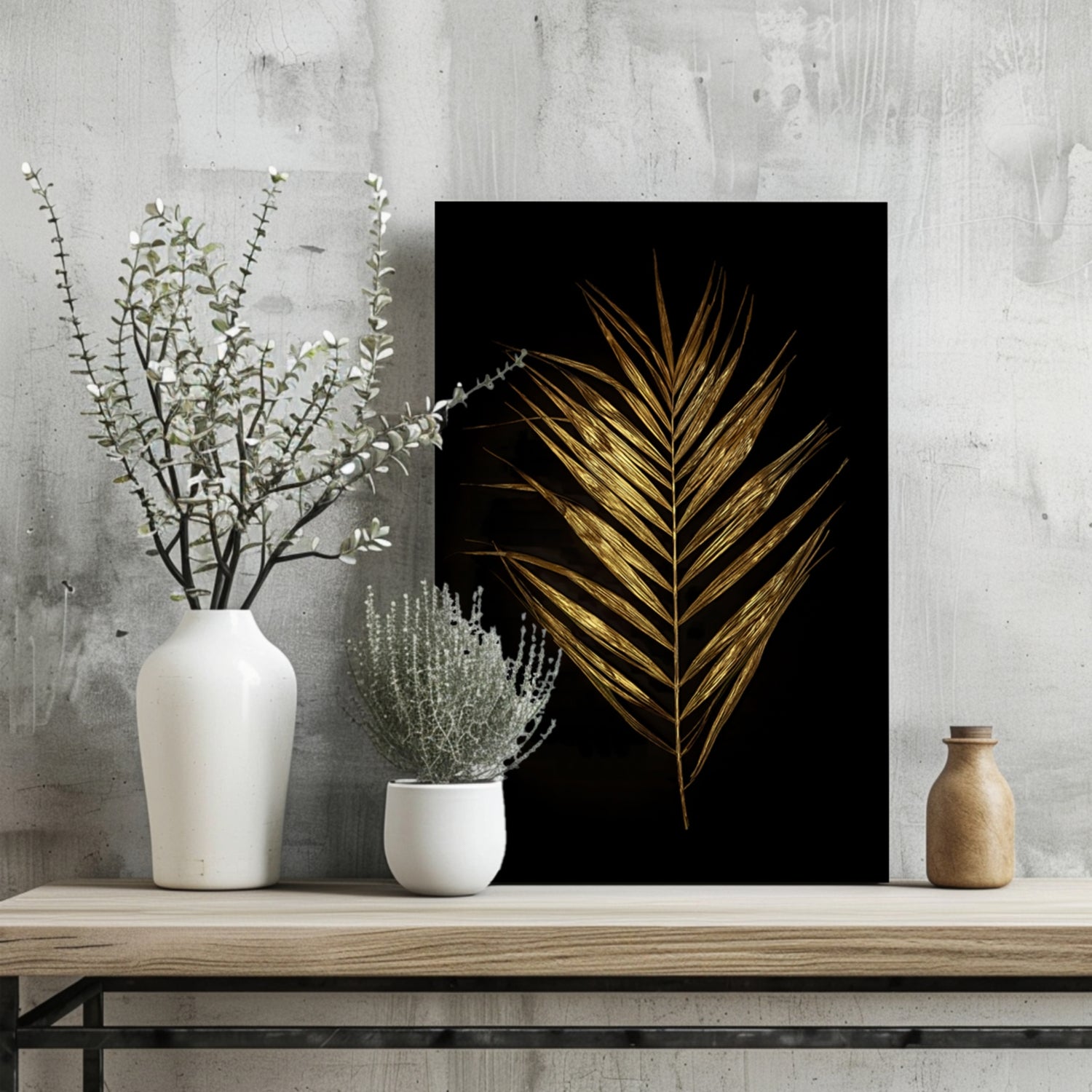 Golden Leaf Aluminum Print.