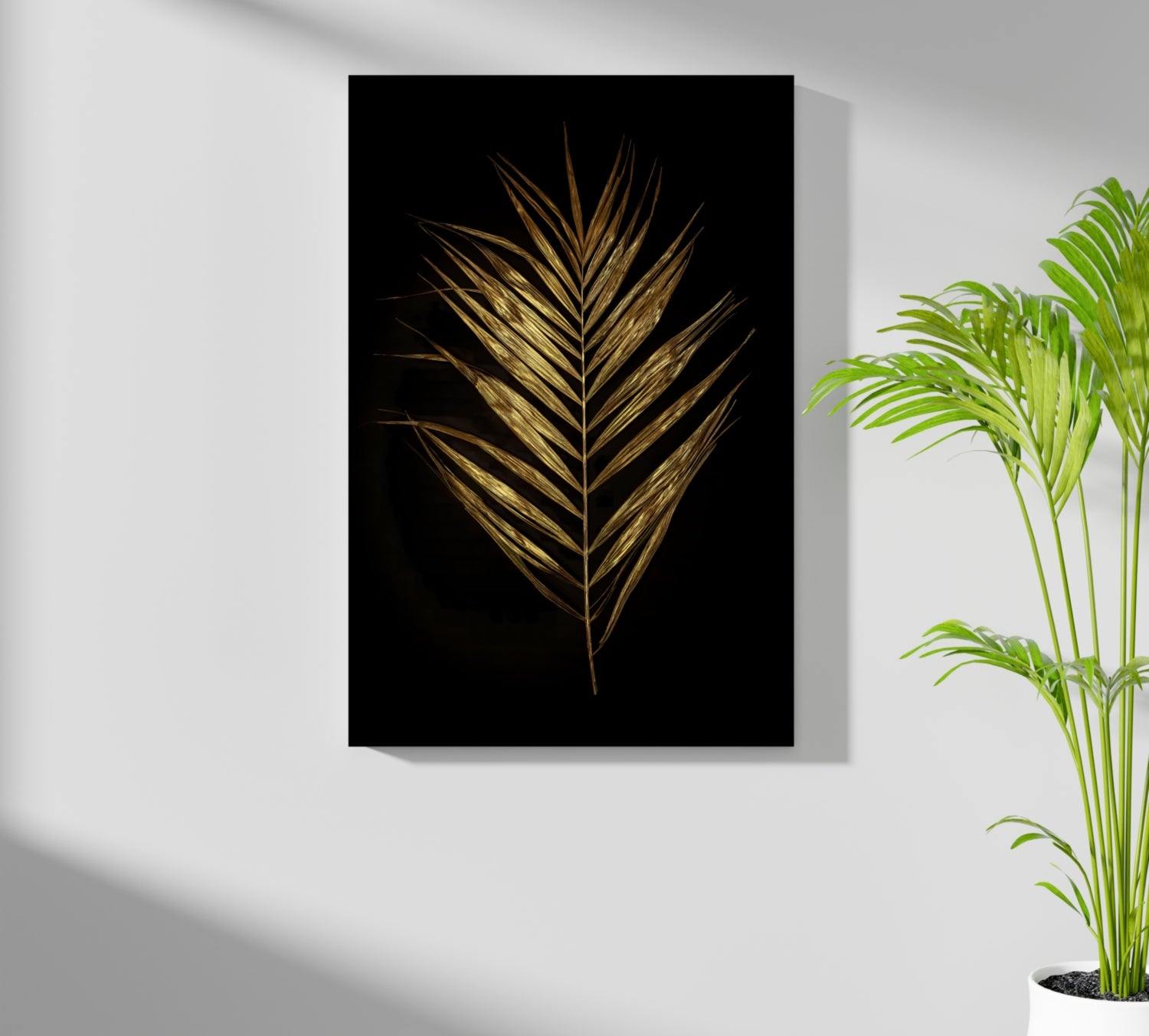 Golden Leaf Aluminum Print.