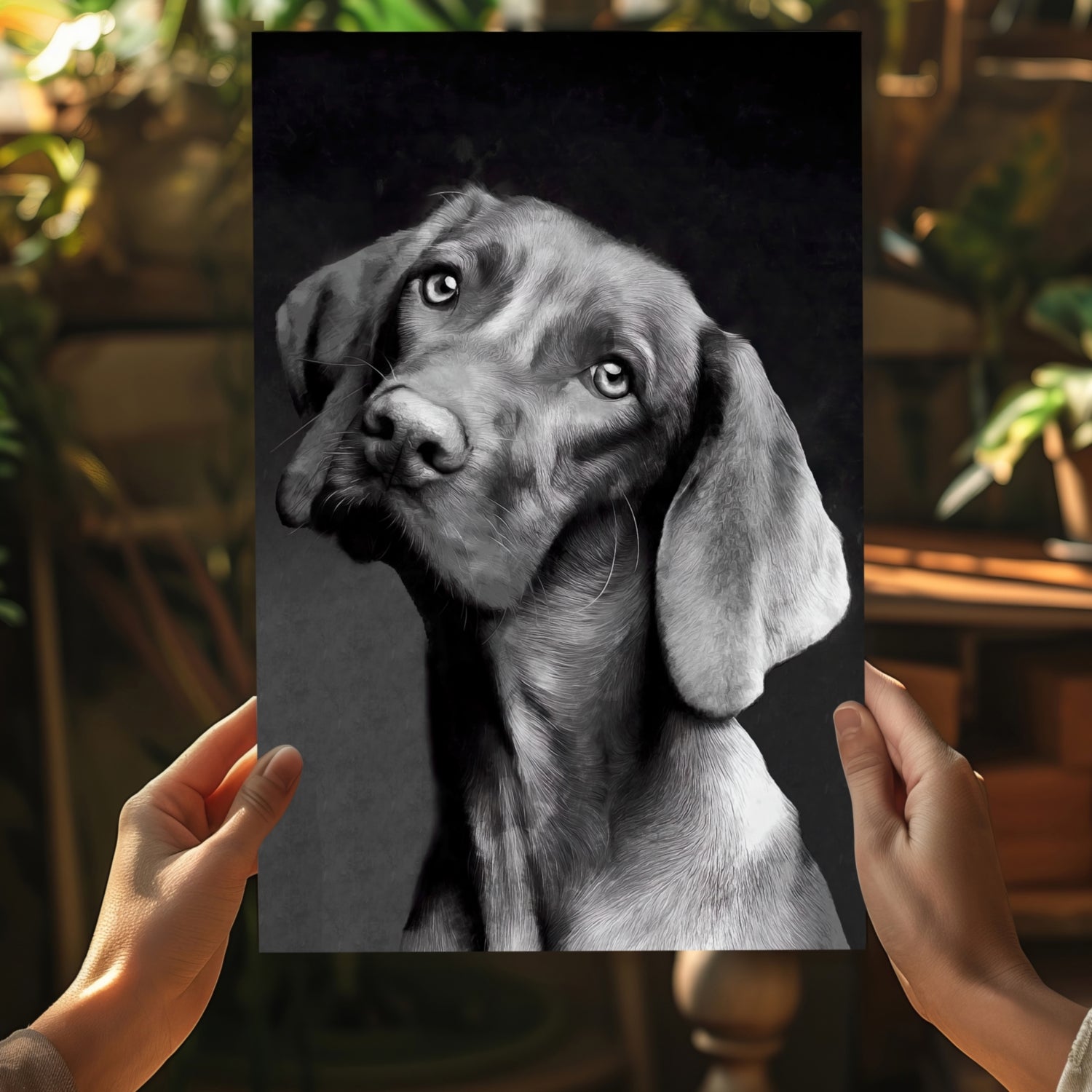 Cute Dog Aluminum Print.