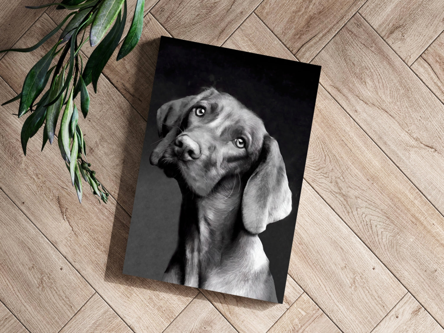 Cute Dog Aluminum Print.