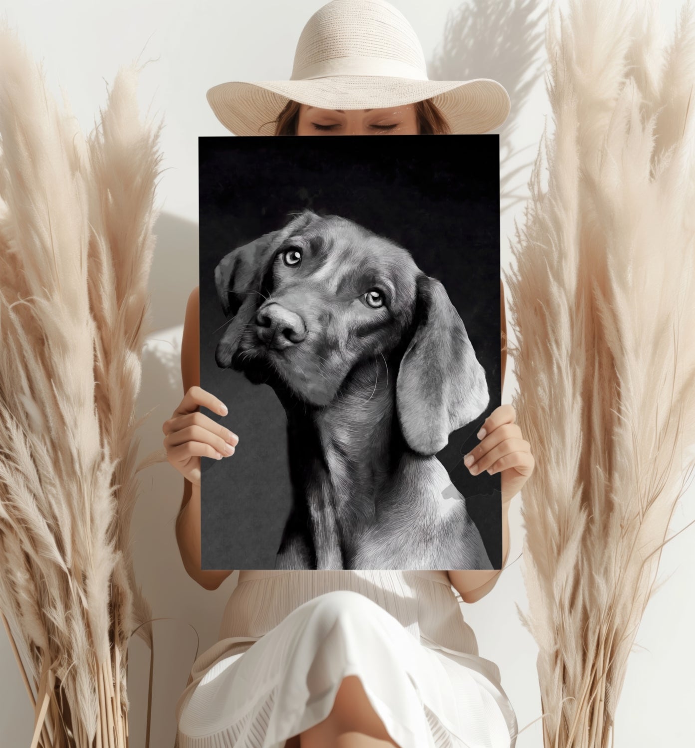 Cute Dog Aluminum Print.
