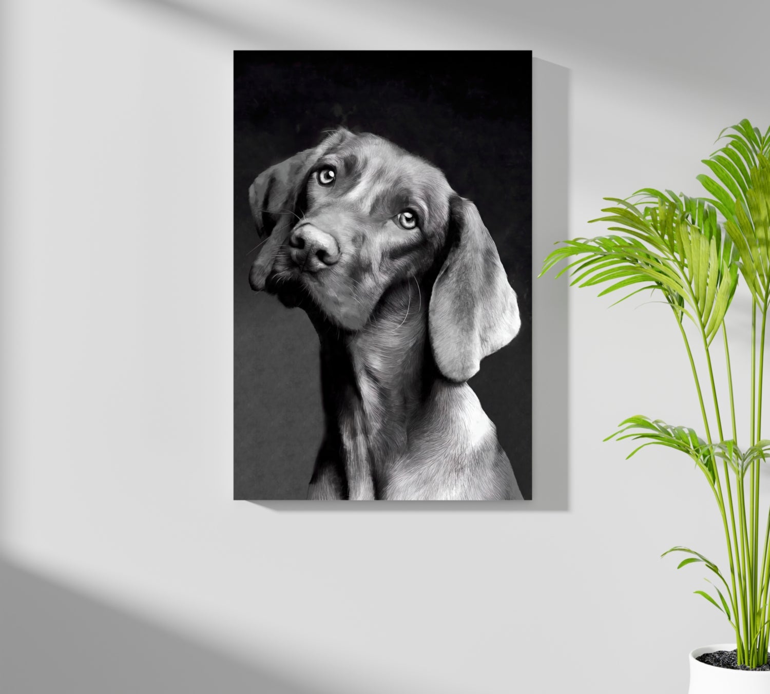 Cute Dog Aluminum Print.