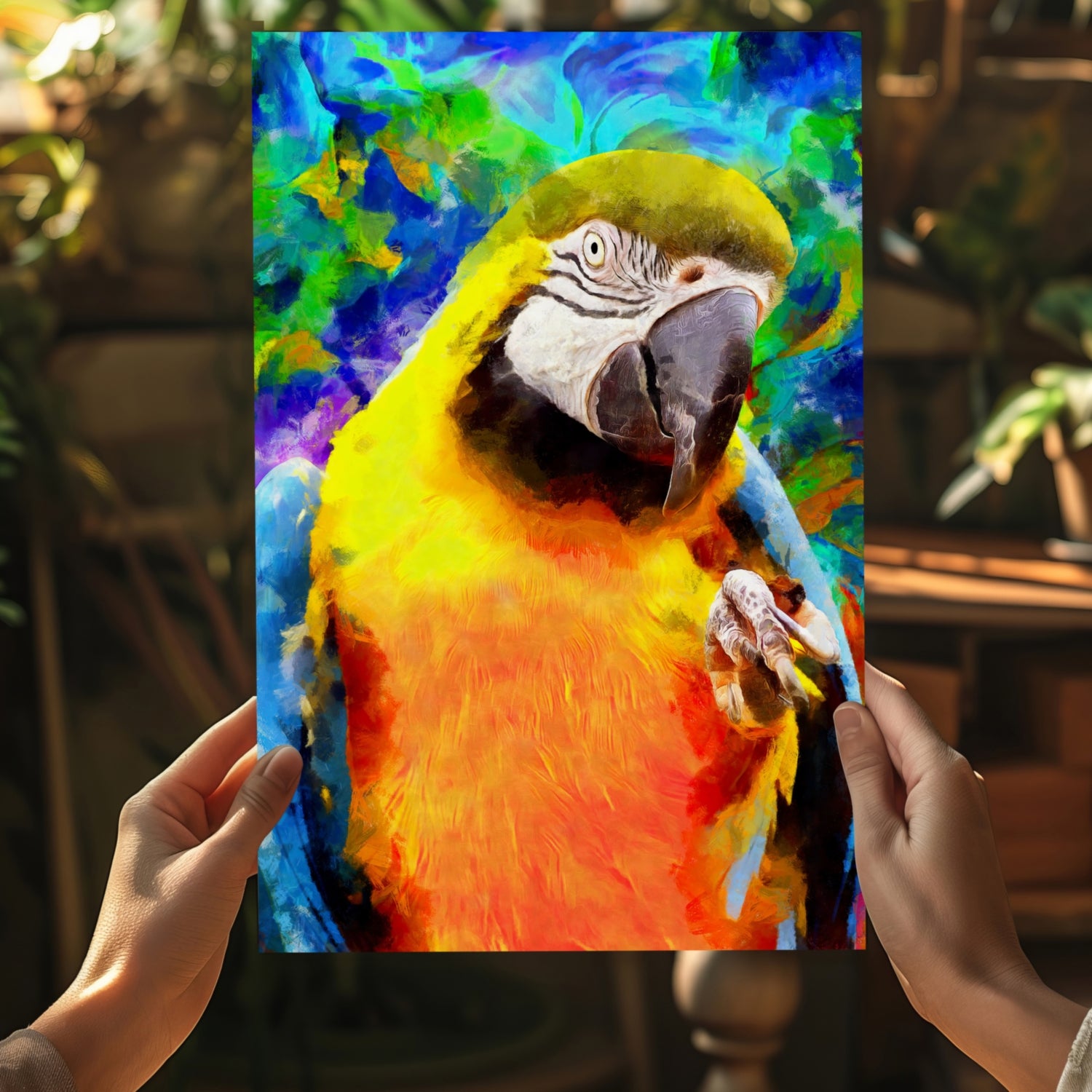 Parrot Aluminum Print.