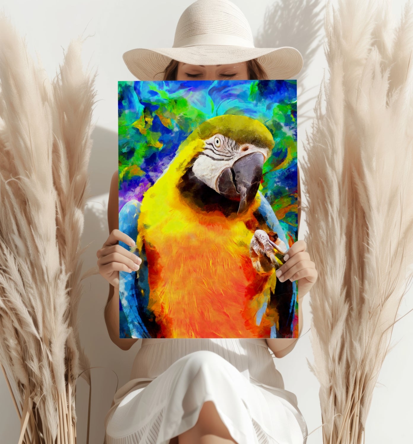 Parrot Aluminum Print.