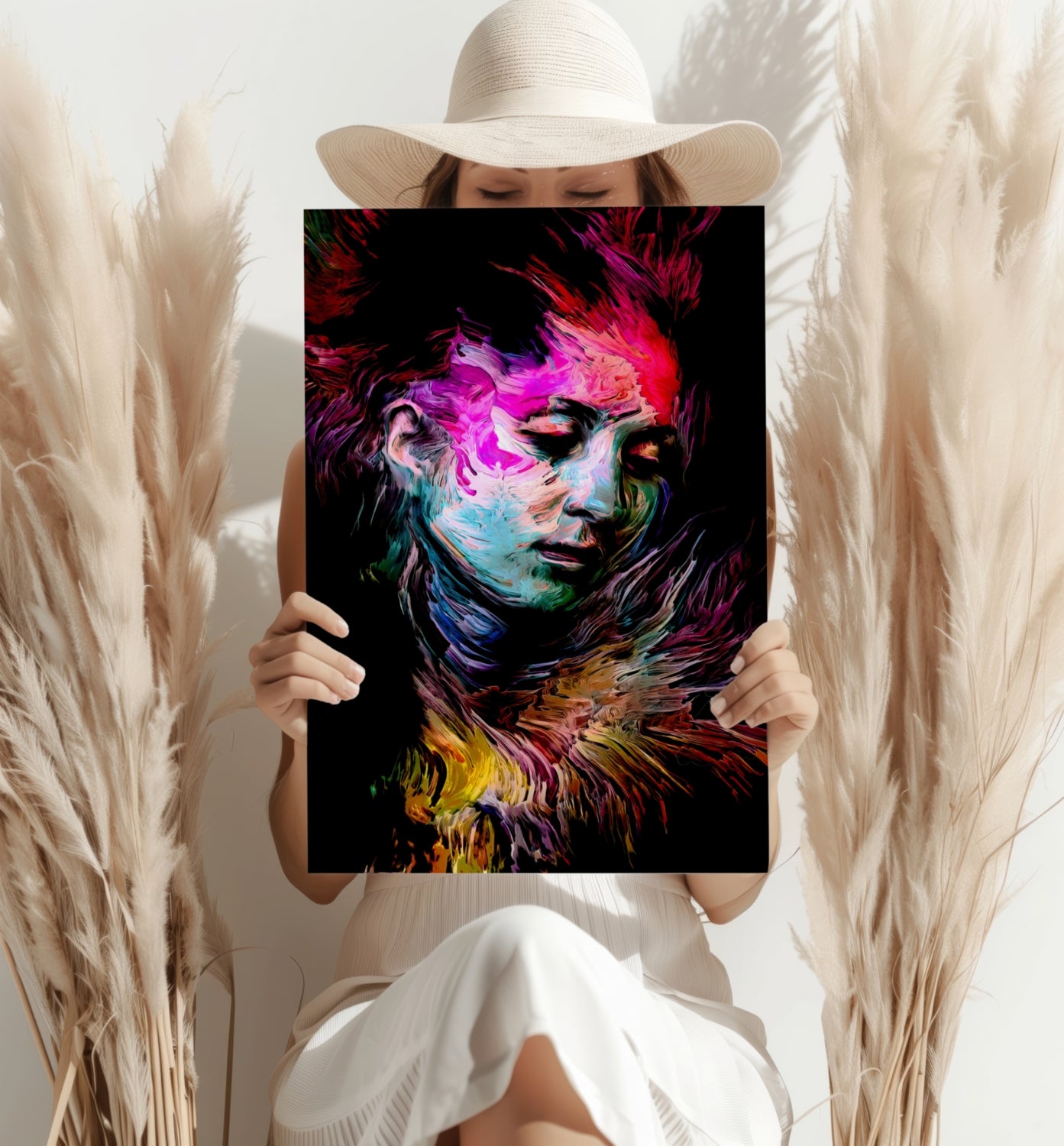 Thinking Aluminum Print.