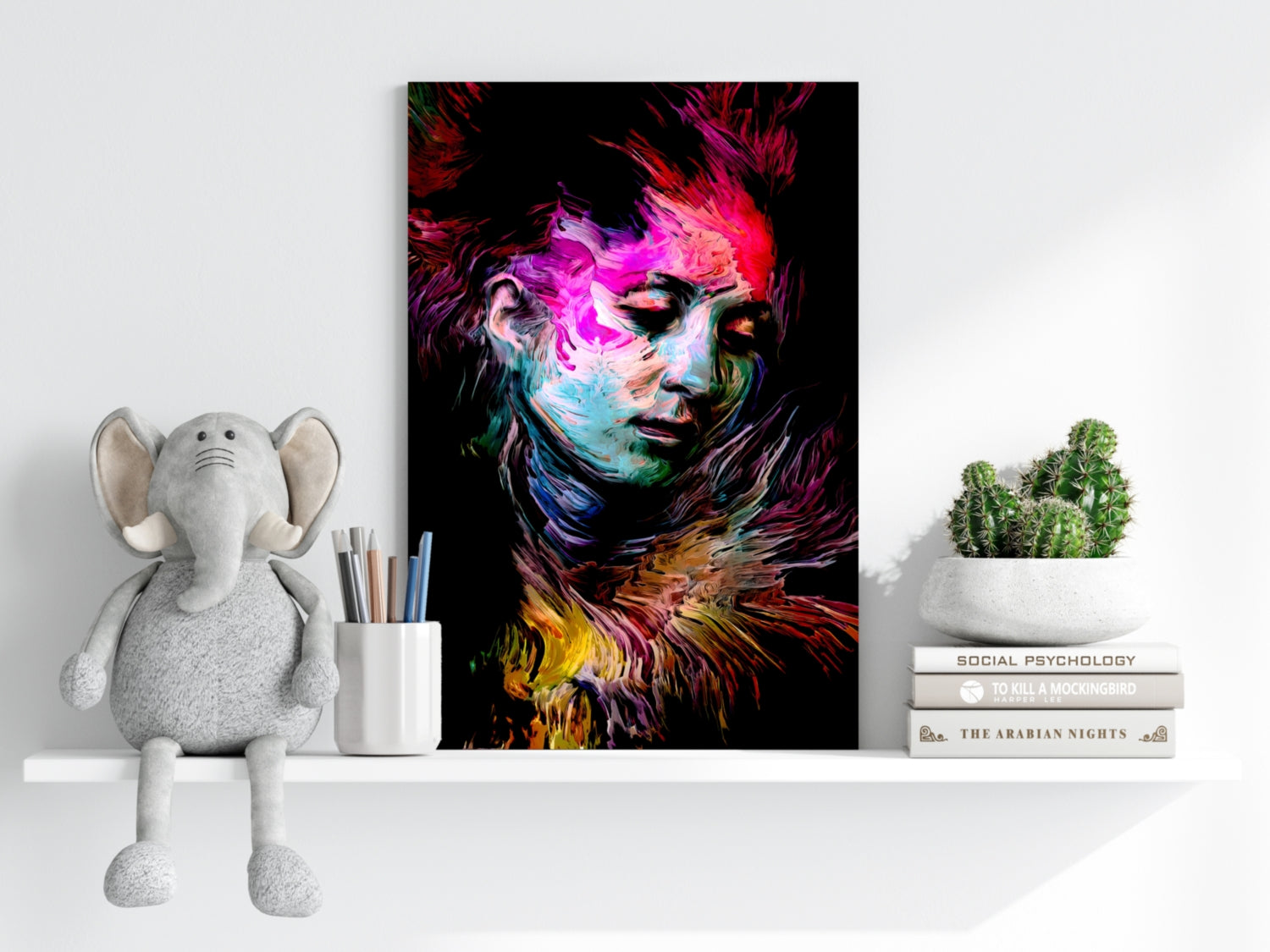 Thinking Aluminum Print.