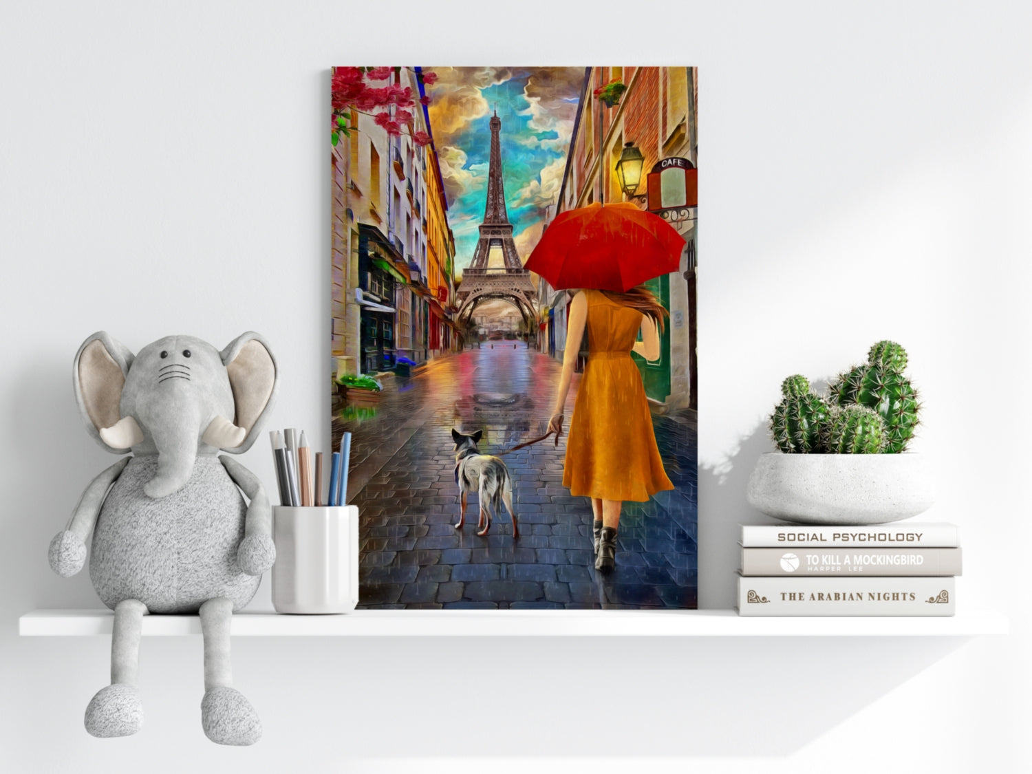 Eiffel Tower Aluminum Print.