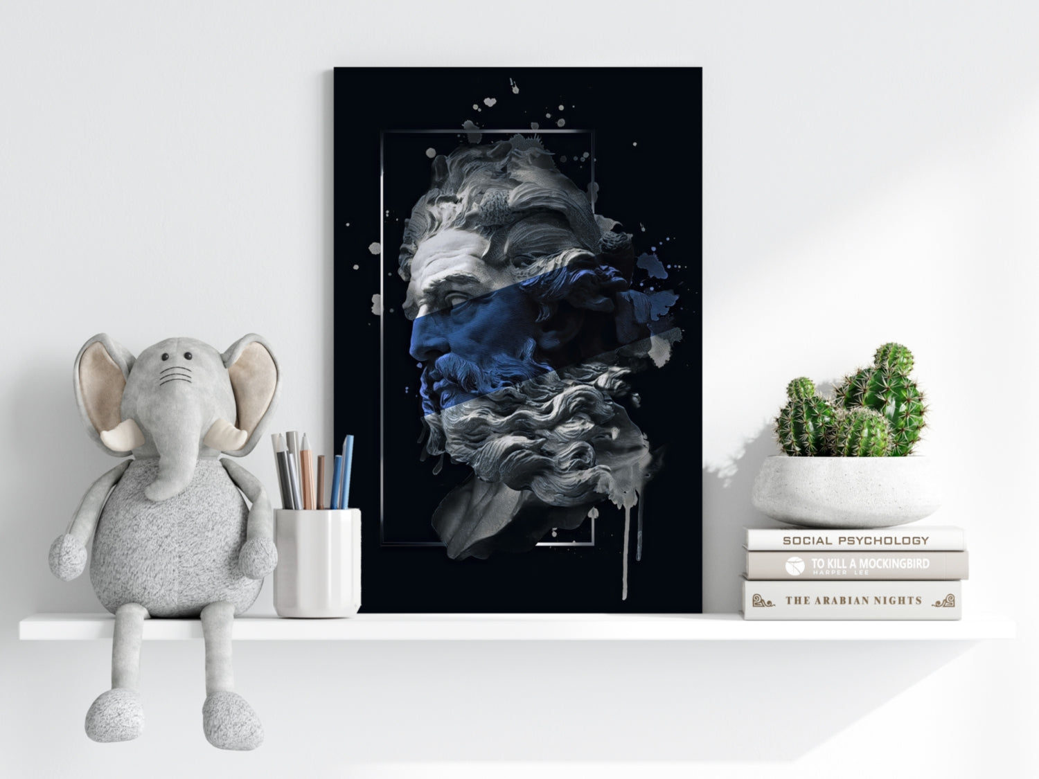 Poseidon Blue Aluminum Print.