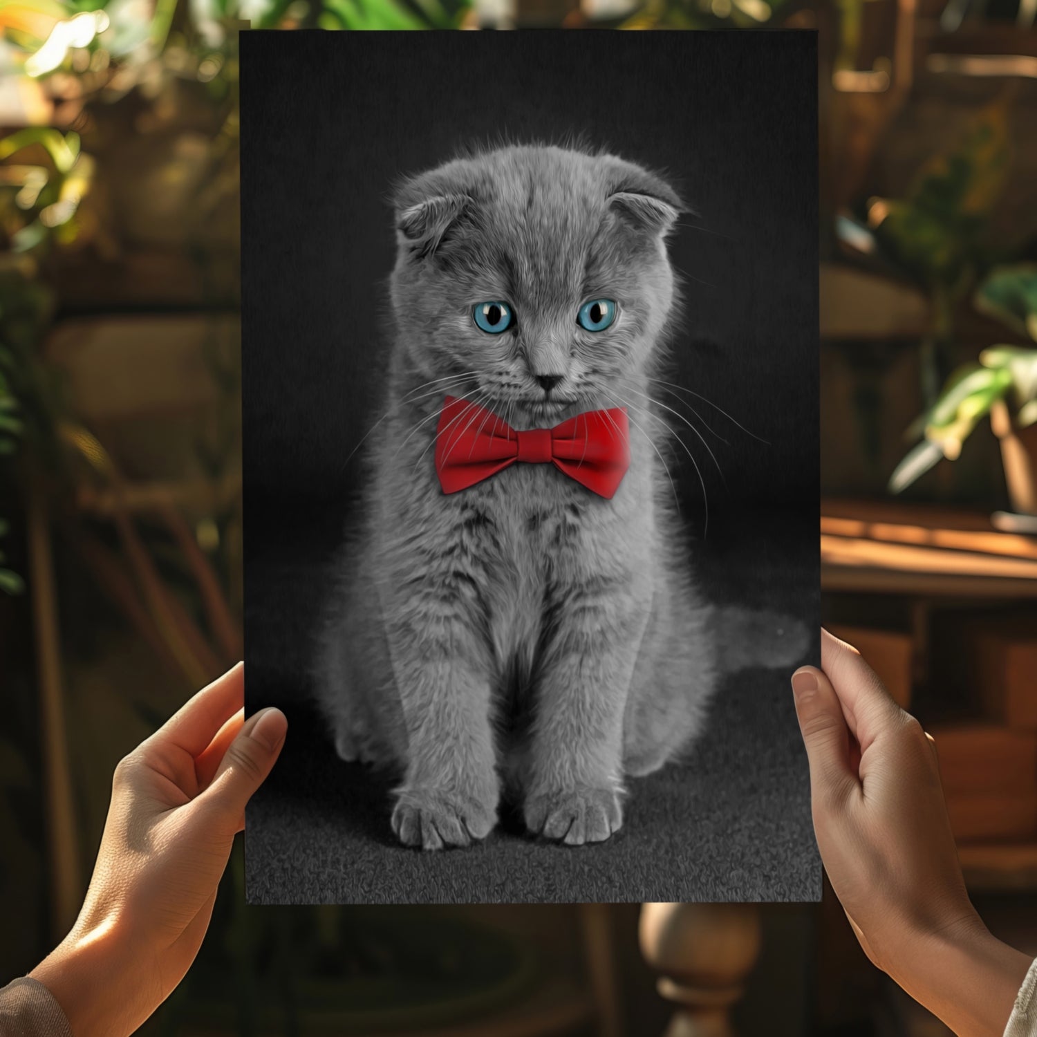 Cute Kitten Aluminum Print.