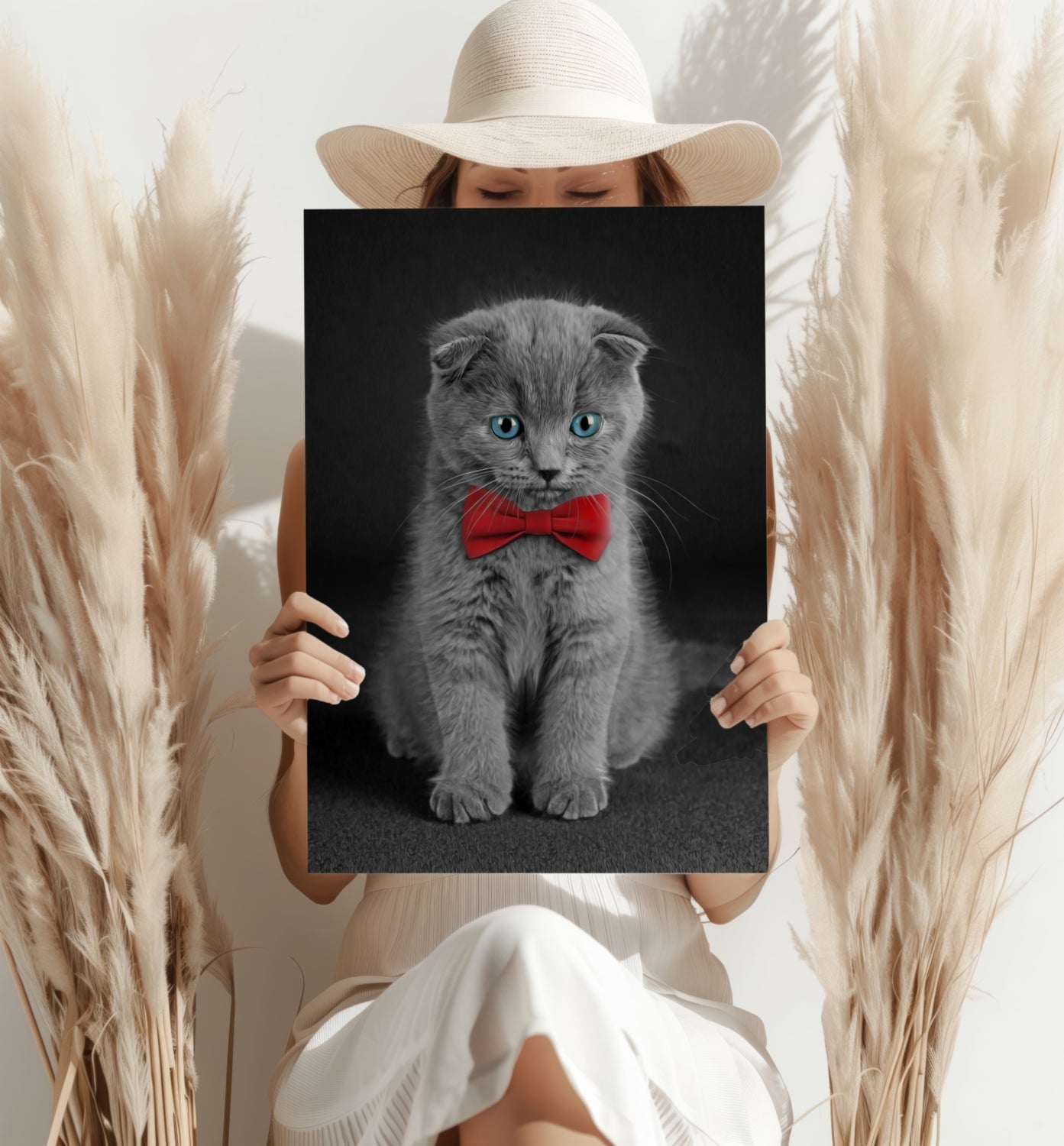 Cute Kitten Aluminum Print.