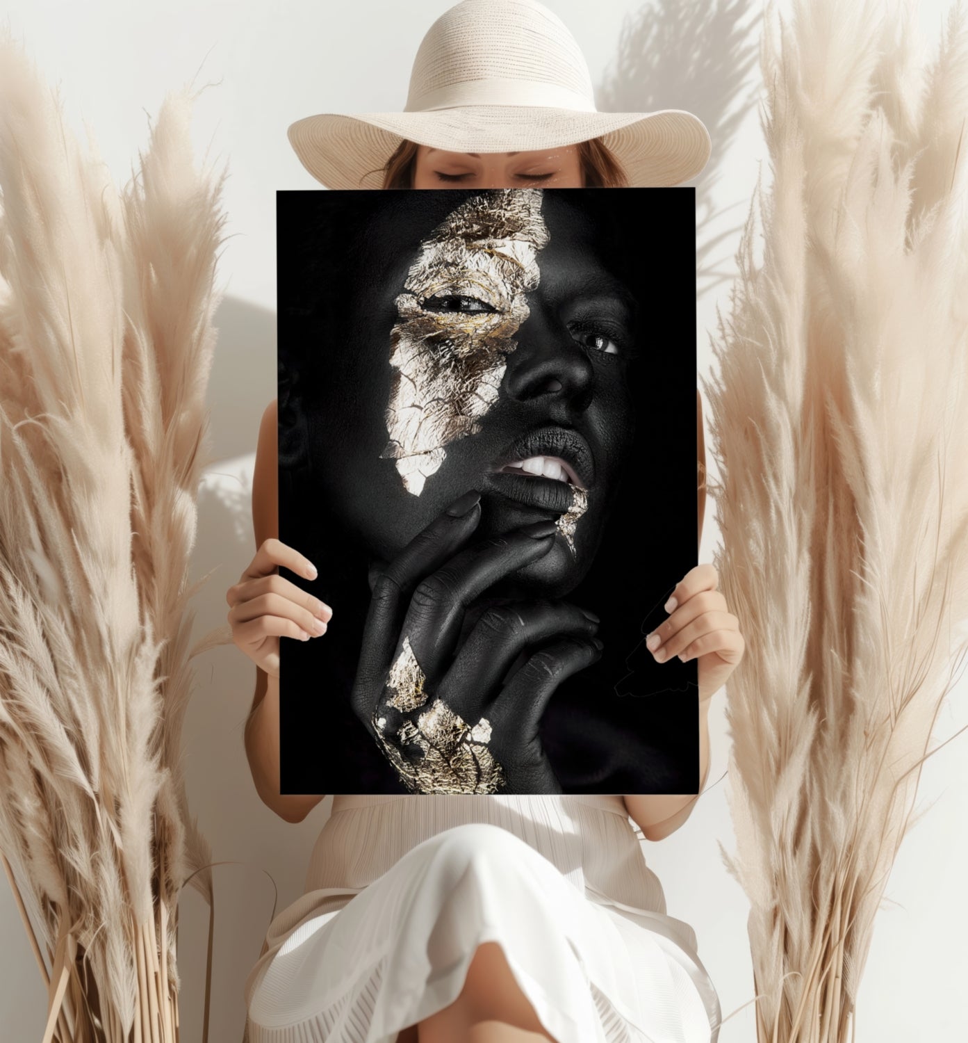 Woman in Fashion Aluminum Print.