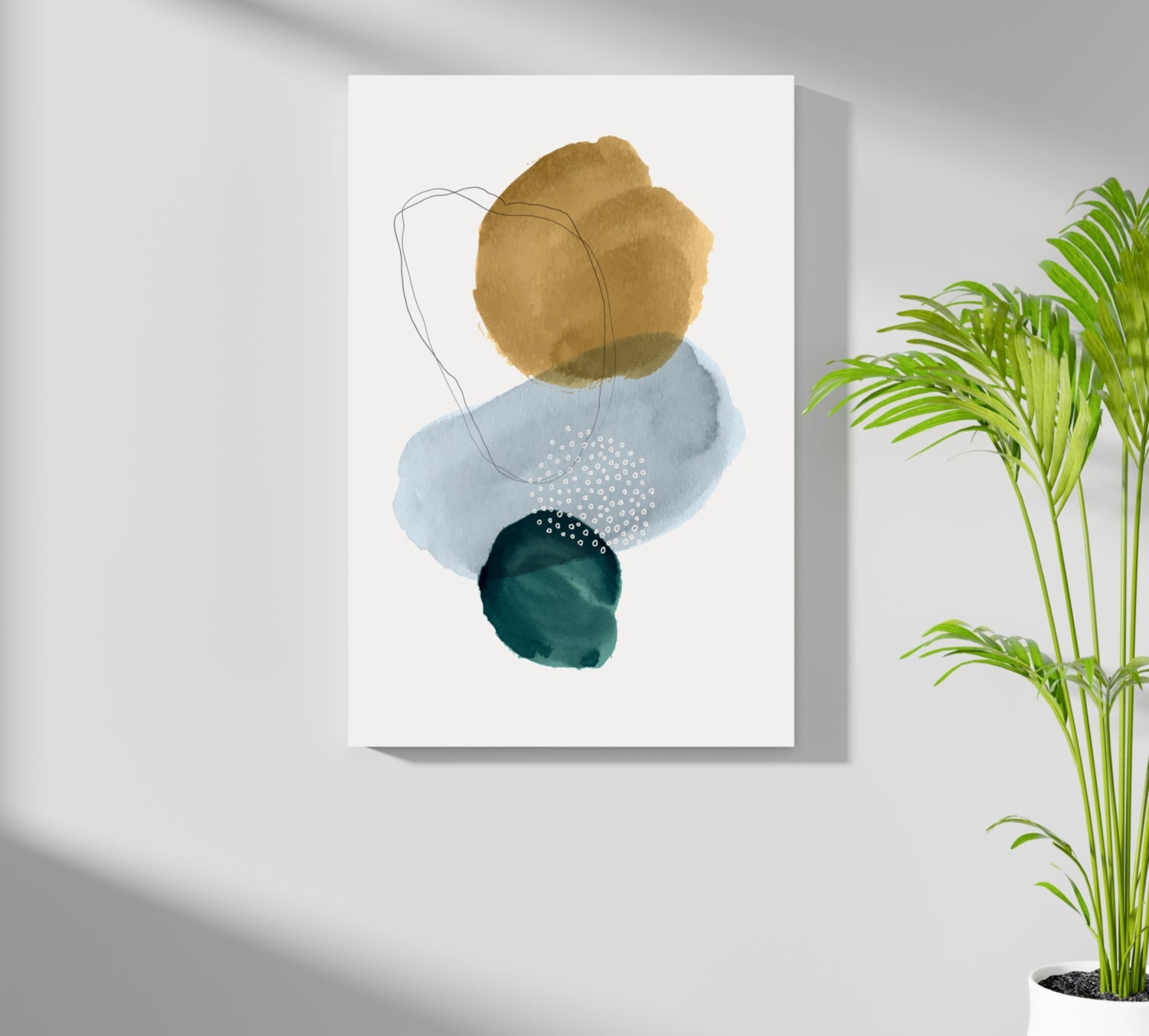 Modern Art Shape V2 Aluminum Print.