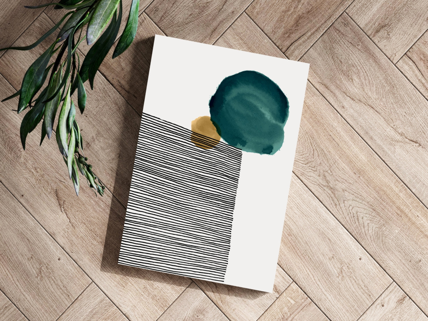 Modern Art Shape V3 Aluminum Print.