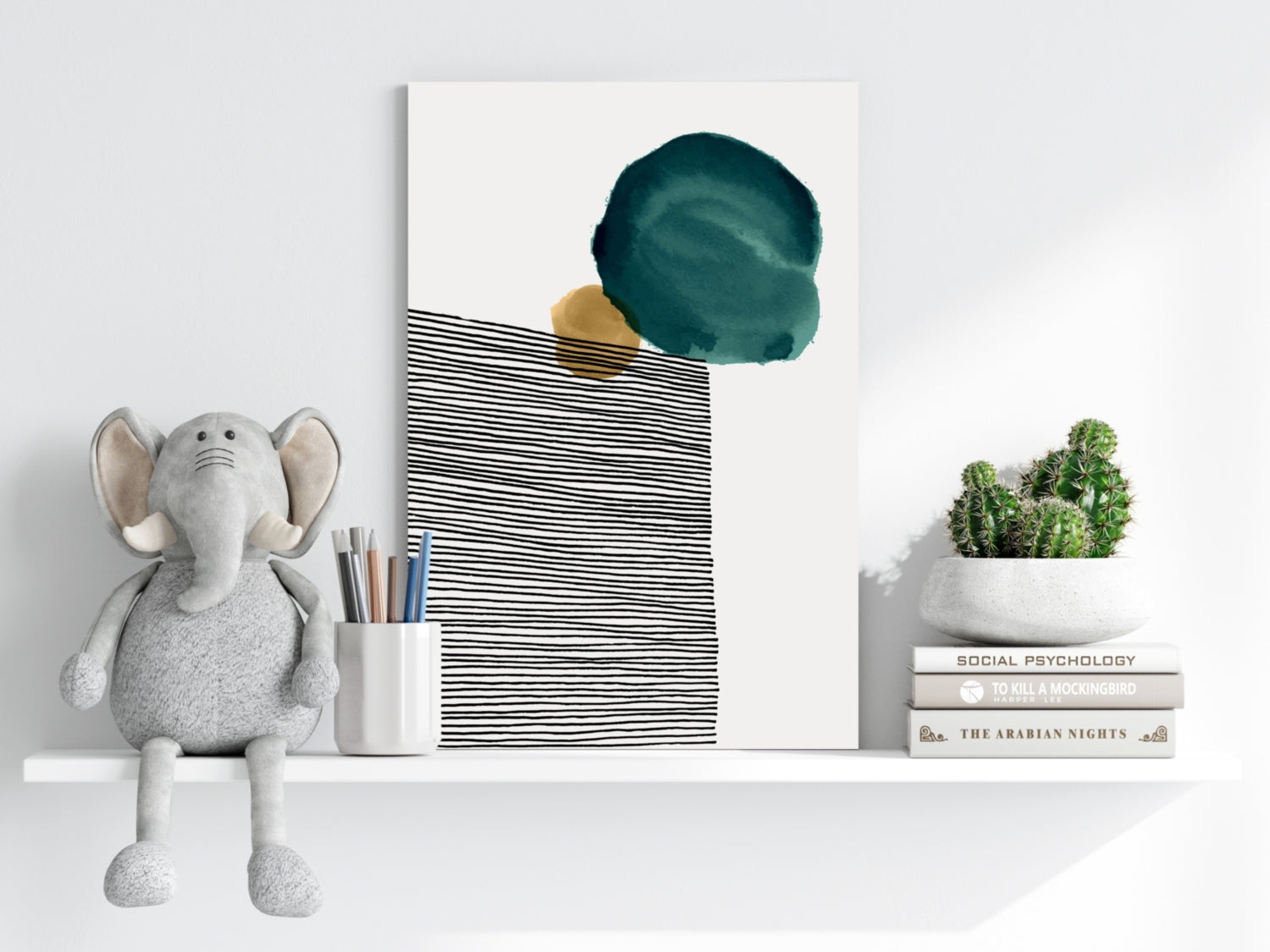 Modern Art Shape V3 Aluminum Print.