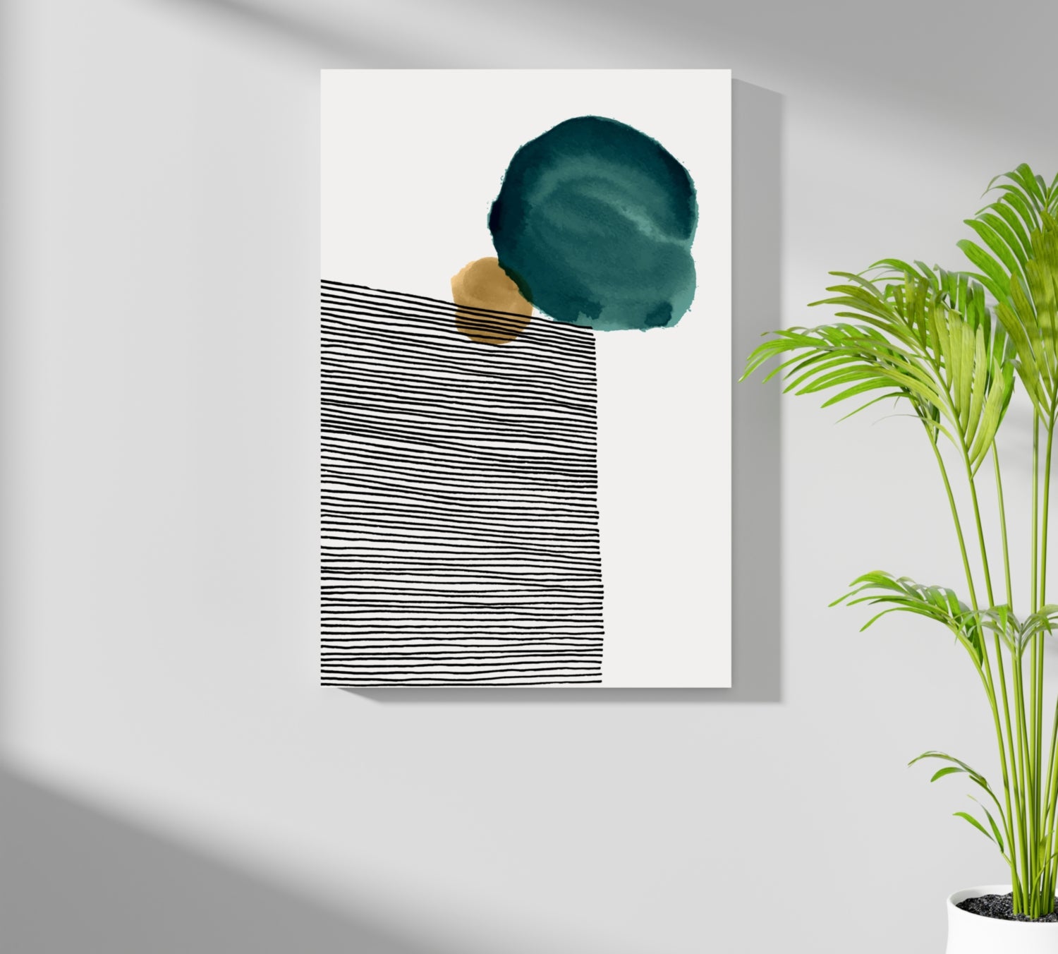 Modern Art Shape V3 Aluminum Print.