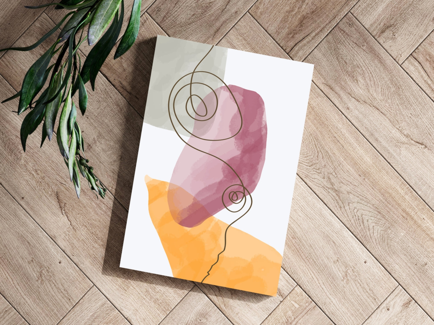 Modern Art Shape V5 Aluminum Print.